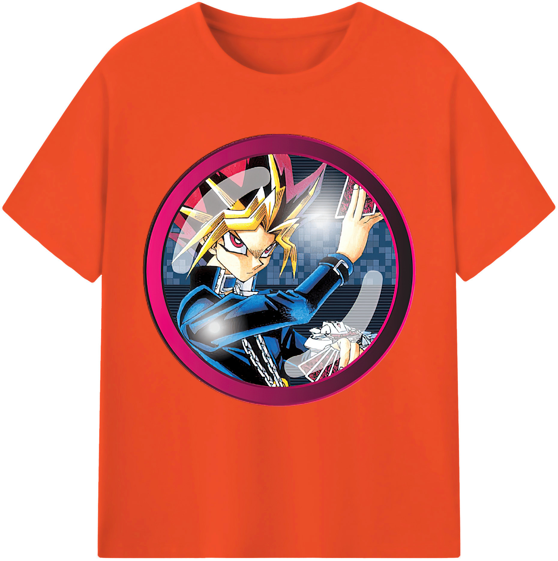（画像用） 遊☆戯☆王 Yu-Gi-Oh! 綿100％半袖Tシャツ（フロントプリント）