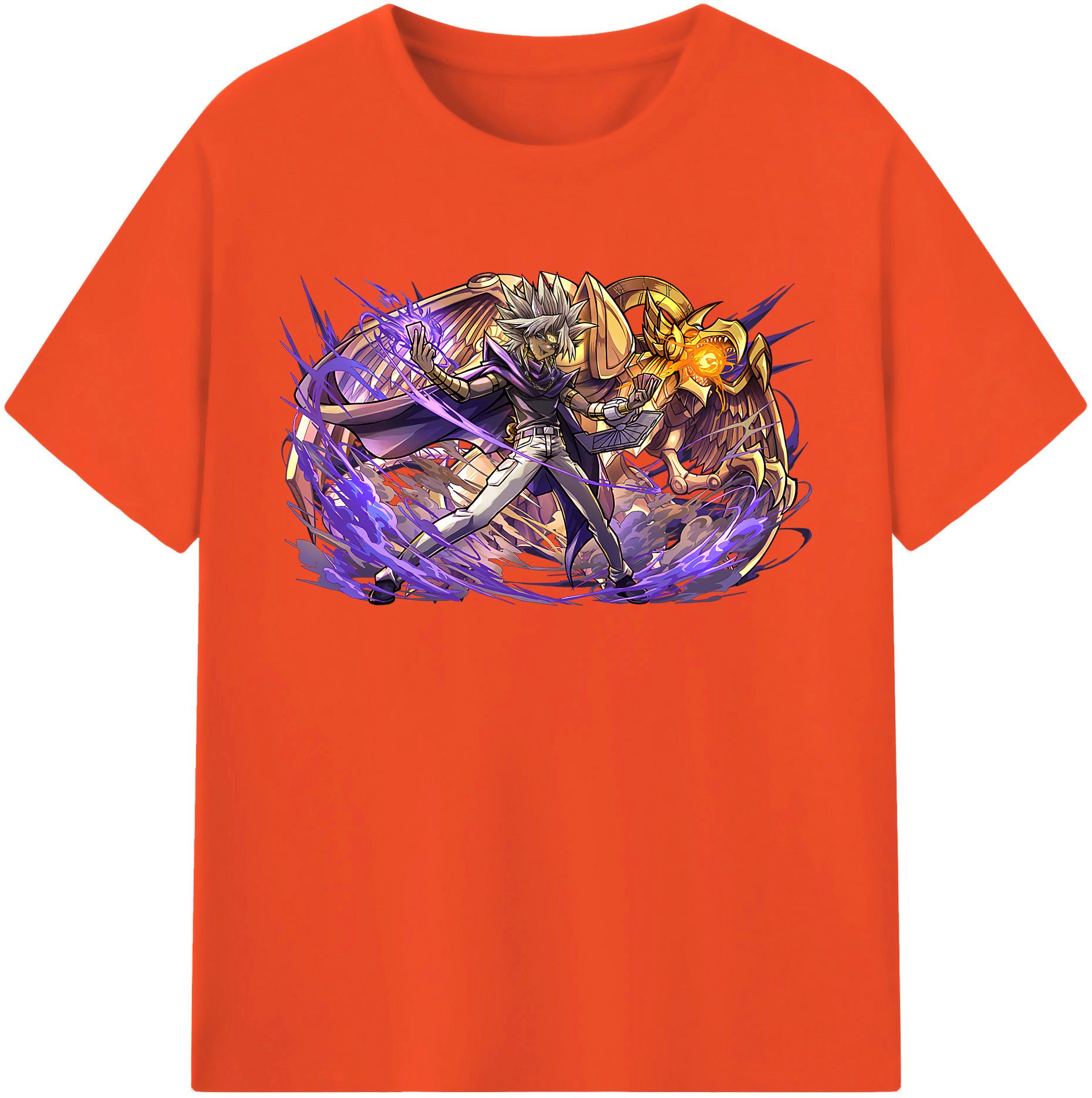 （画像用） 遊☆戯☆王 Yu-Gi-Oh! 綿100％半袖Tシャツ（フロントプリント）