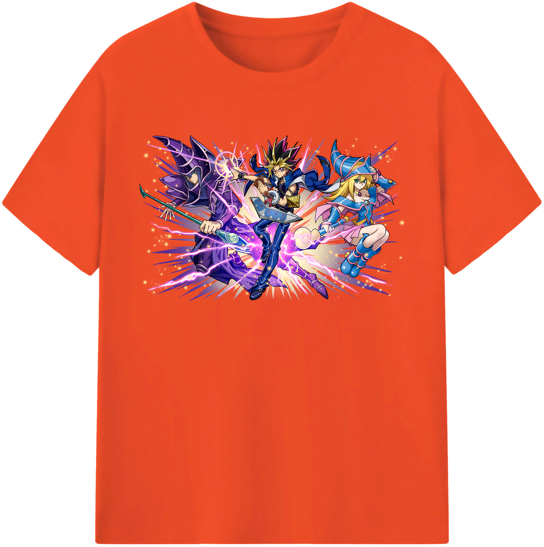 （画像用） 遊☆戯☆王 Yu-Gi-Oh! 綿100％半袖Tシャツ（フロントプリント）