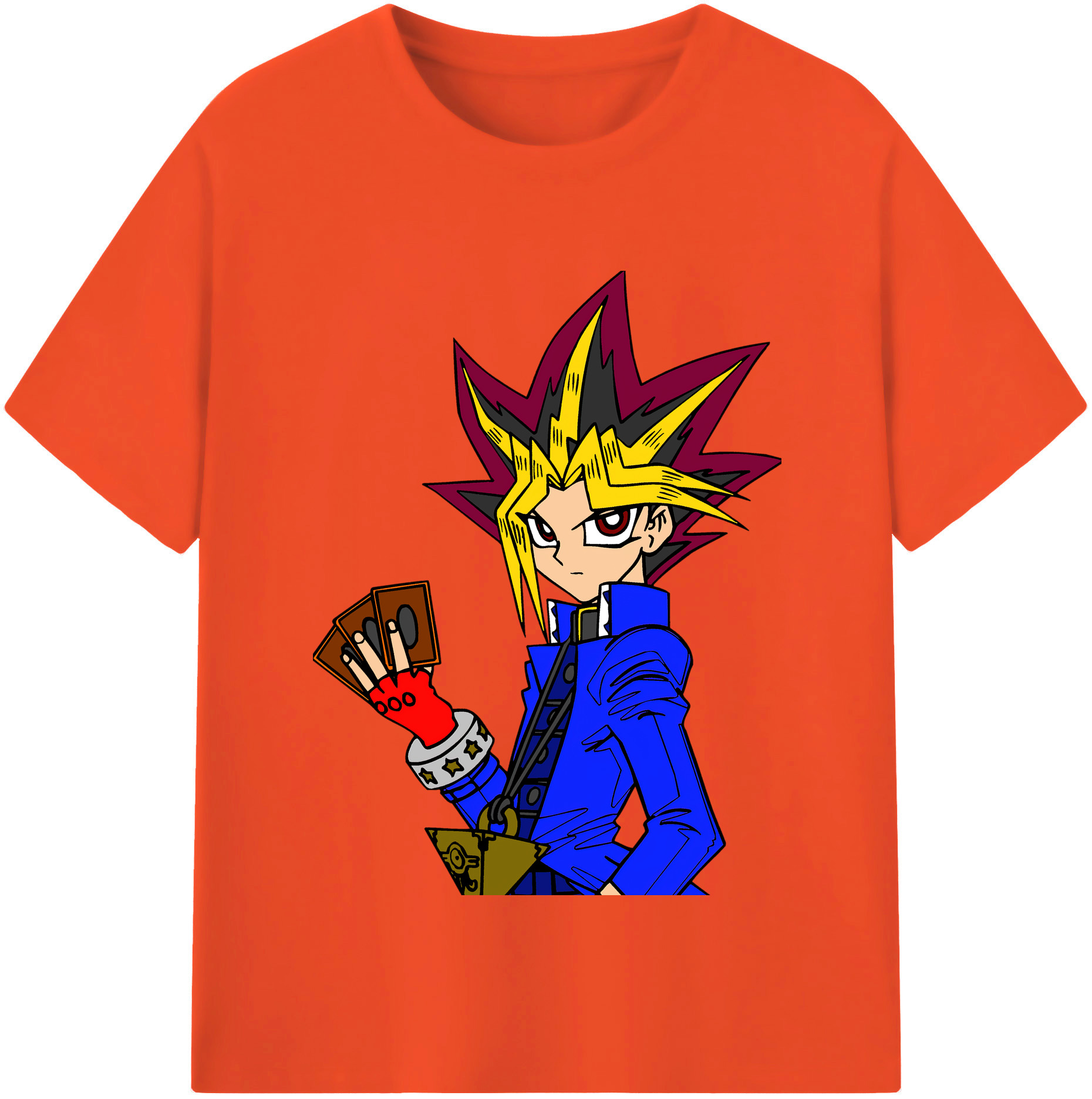 （画像用） 遊☆戯☆王 Yu-Gi-Oh! 綿100％半袖Tシャツ（フロントプリント）