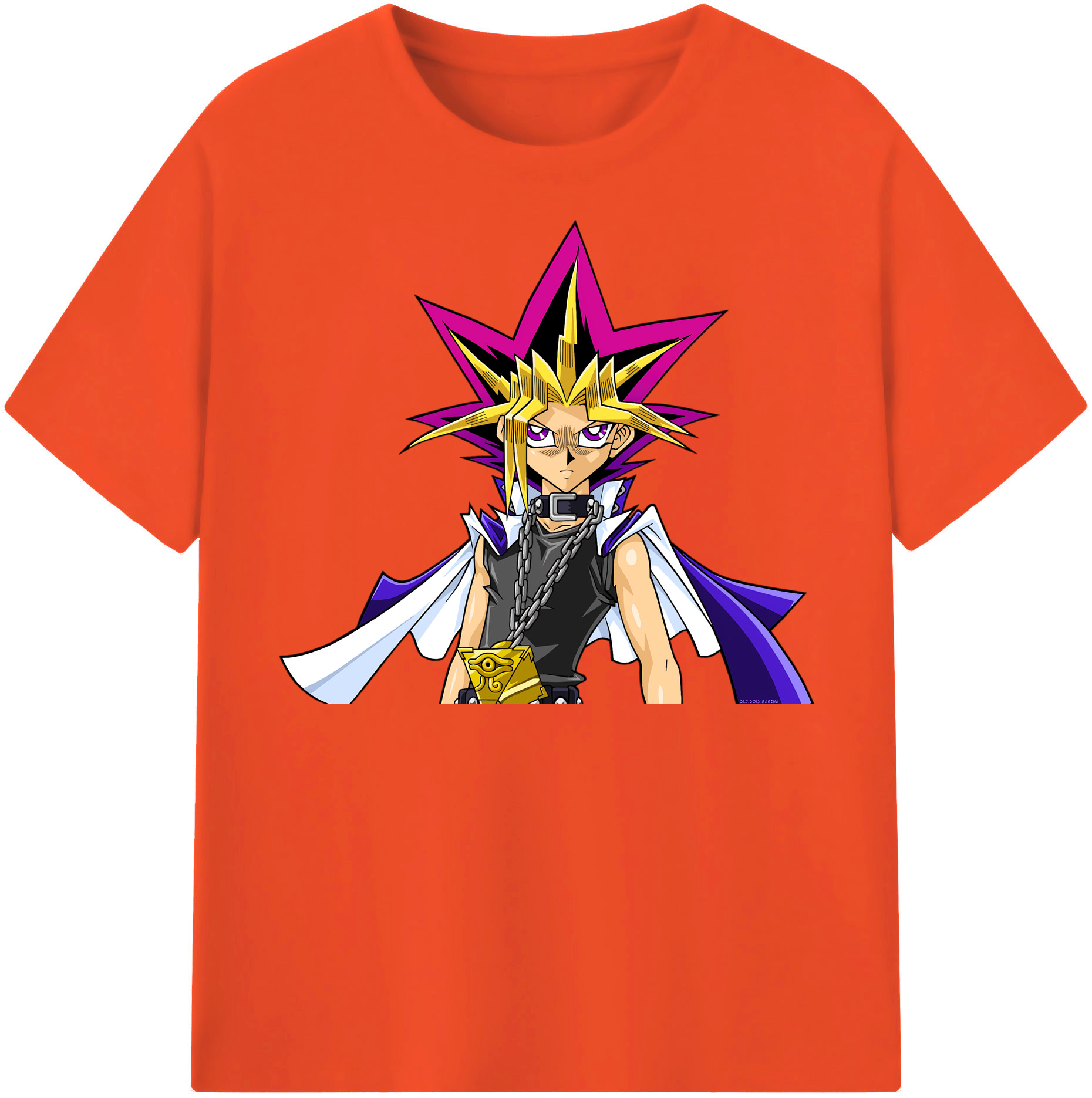 （画像用） 遊☆戯☆王 Yu-Gi-Oh! 綿100％半袖Tシャツ（フロントプリント）