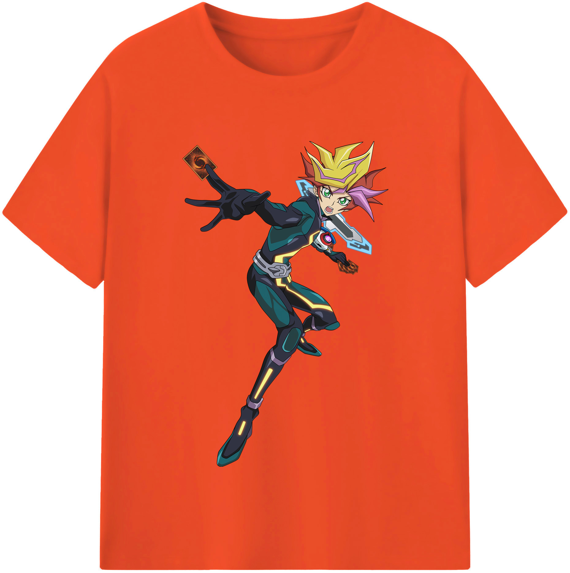 （画像用） 遊☆戯☆王 Yu-Gi-Oh! 綿100％半袖Tシャツ（フロントプリント）