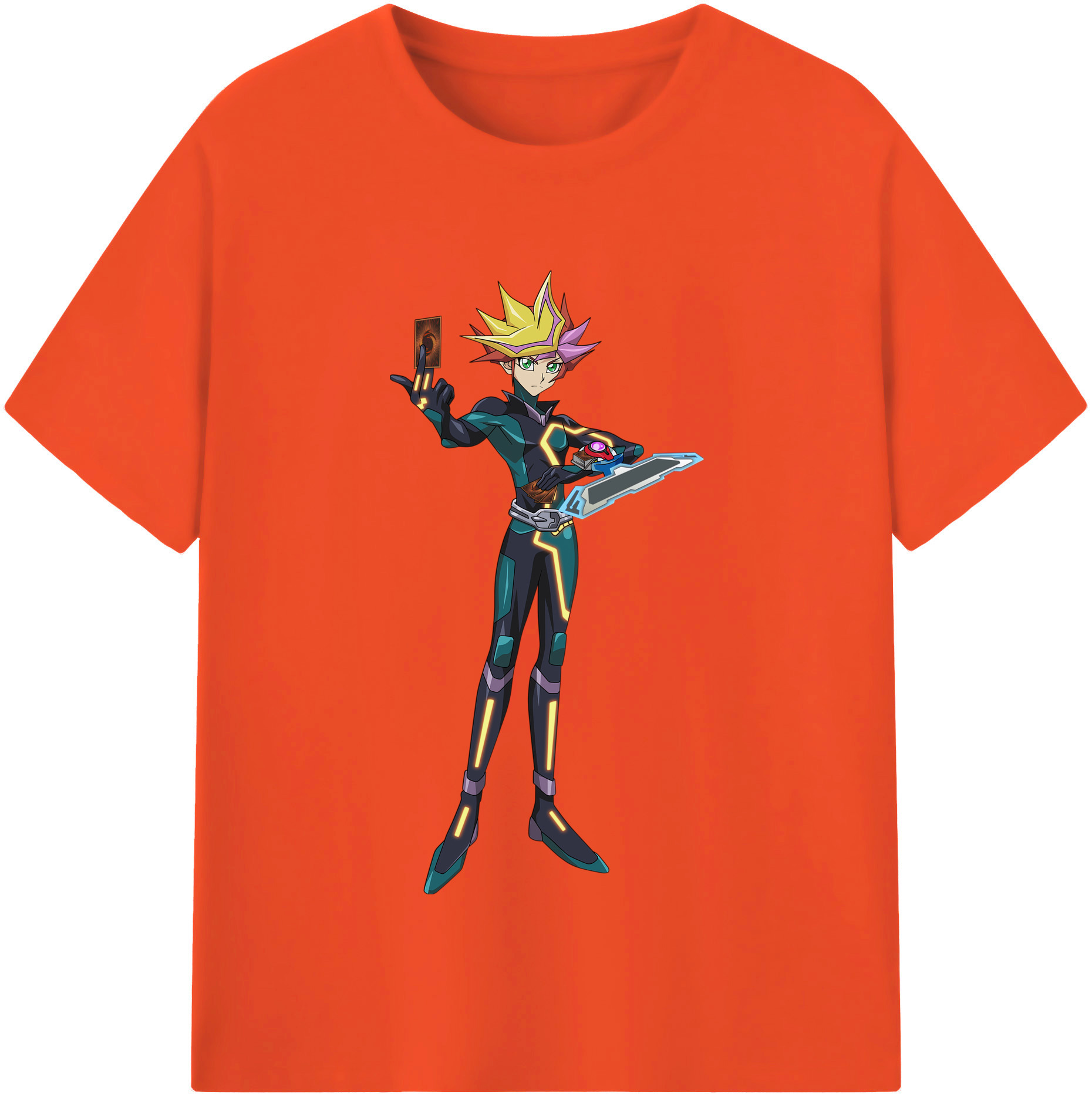 （画像用） 遊☆戯☆王 Yu-Gi-Oh! 綿100％半袖Tシャツ（フロントプリント）