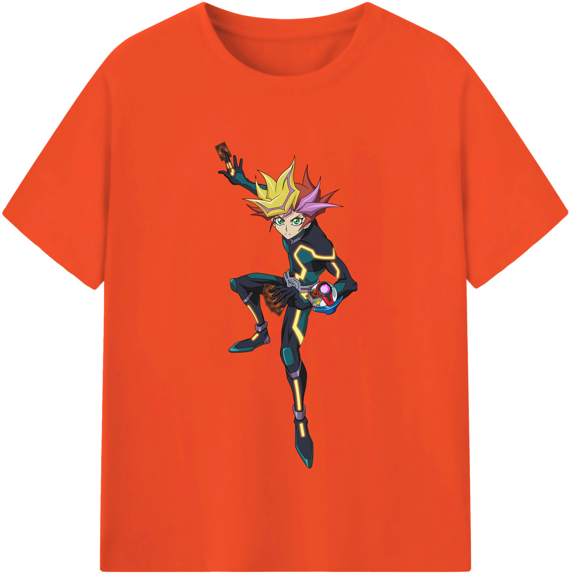 （画像用） 遊☆戯☆王 Yu-Gi-Oh! 綿100％半袖Tシャツ（フロントプリント）