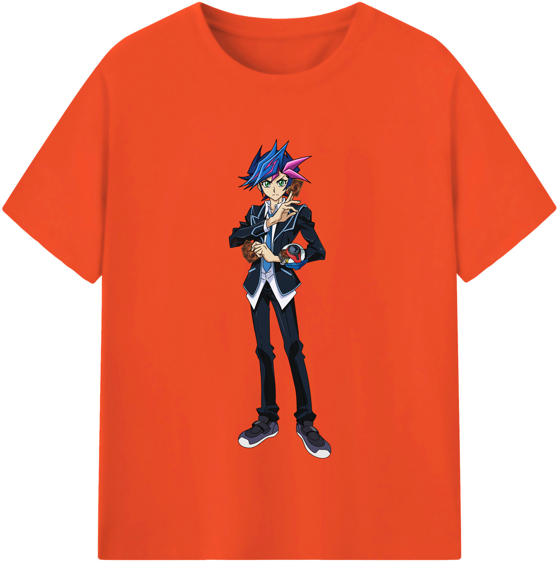 （画像用） 遊☆戯☆王 Yu-Gi-Oh! 綿100％半袖Tシャツ（フロントプリント）