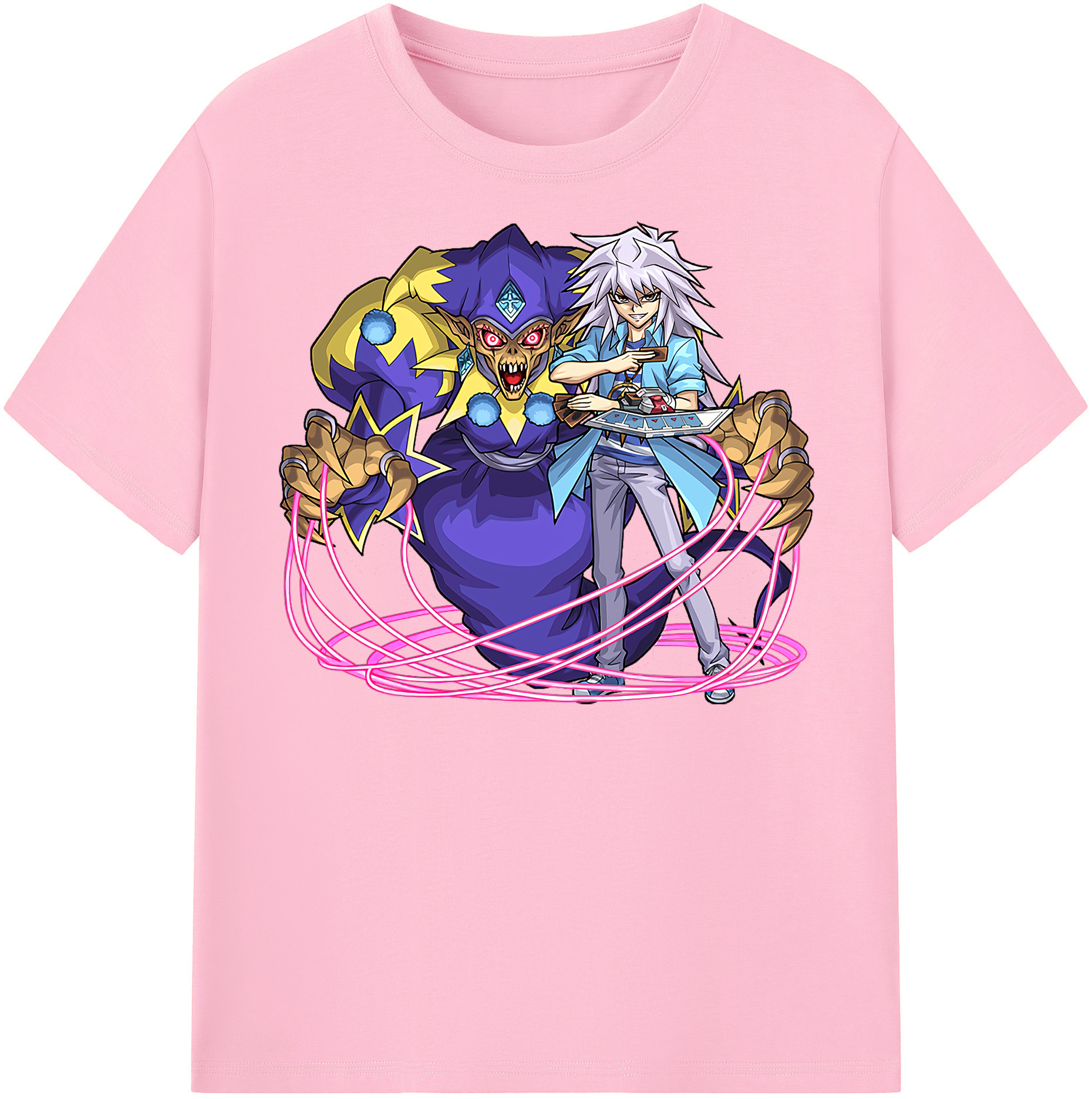 （画像用） 遊☆戯☆王 Yu-Gi-Oh! 綿100％半袖Tシャツ（フロントプリント）