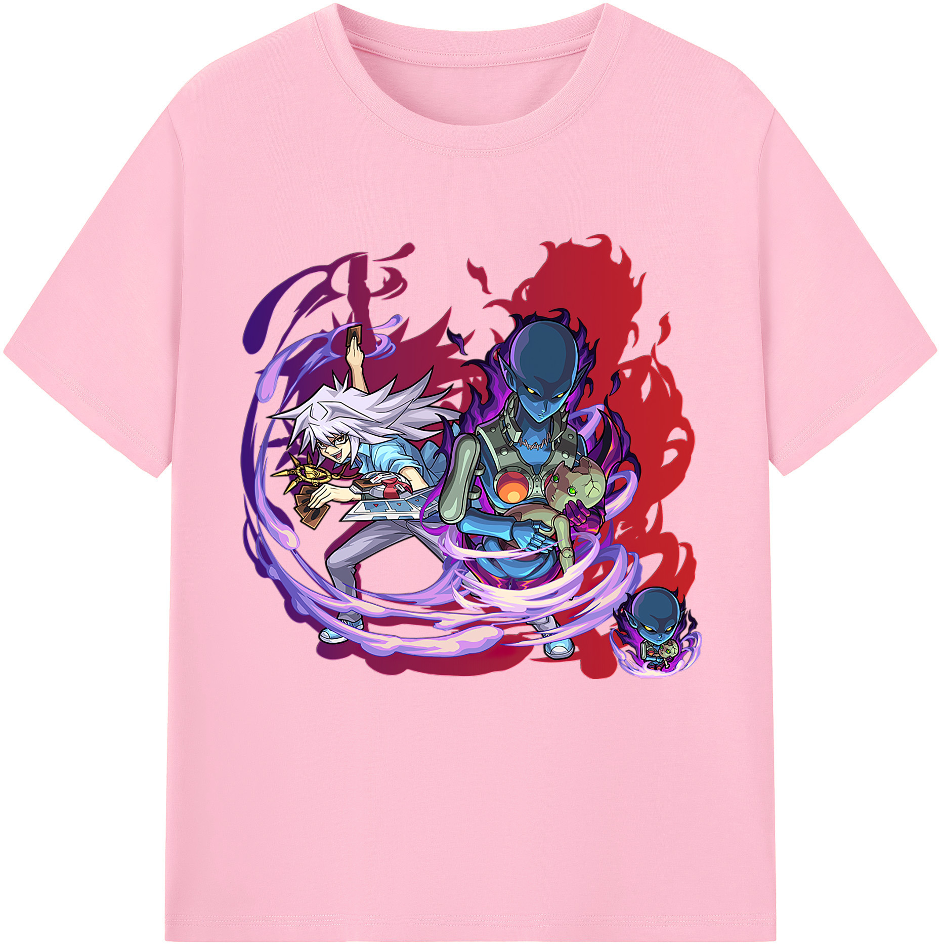（画像用） 遊☆戯☆王 Yu-Gi-Oh! 綿100％半袖Tシャツ（フロントプリント）
