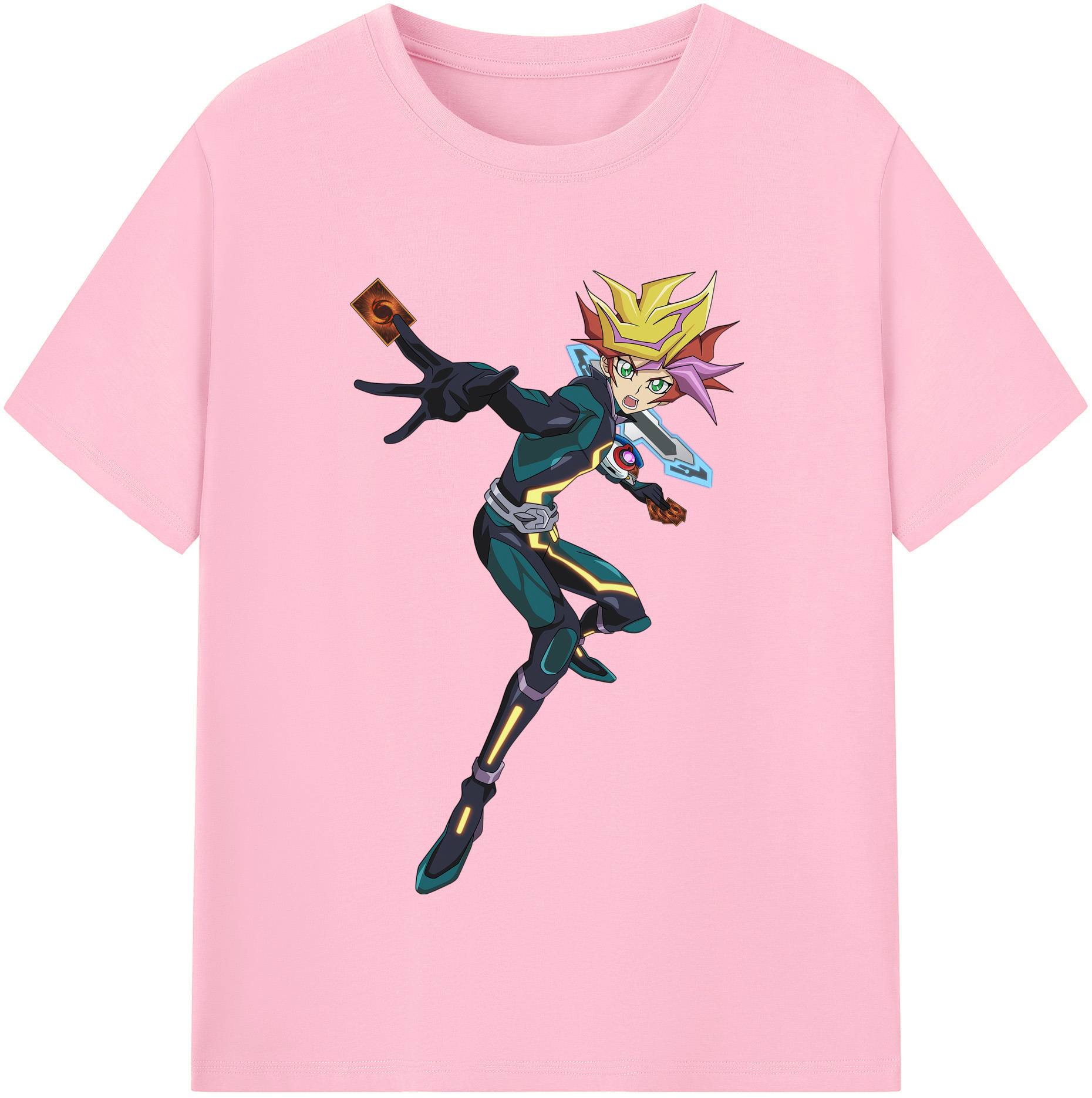 （画像用） 遊☆戯☆王 Yu-Gi-Oh! 綿100％半袖Tシャツ（フロントプリント）