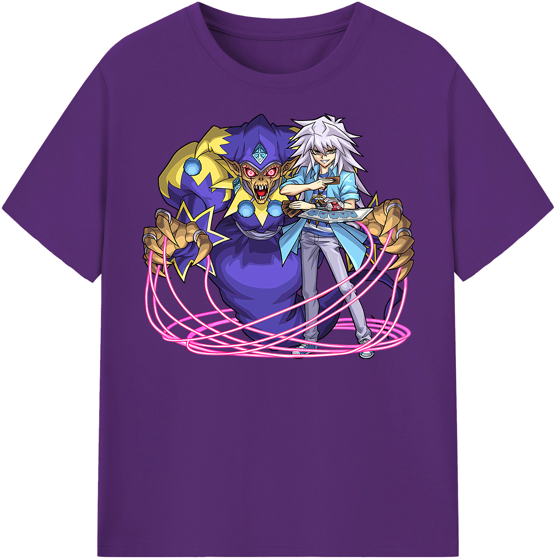 （画像用） 遊☆戯☆王 Yu-Gi-Oh! 綿100％半袖Tシャツ（フロントプリント）