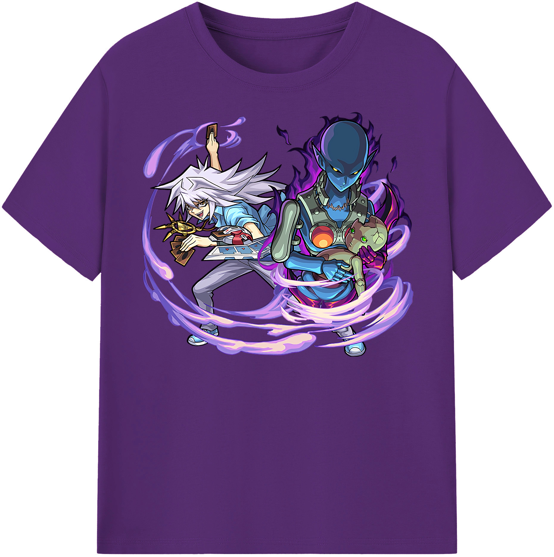 （画像用） 遊☆戯☆王 Yu-Gi-Oh! 綿100％半袖Tシャツ（フロントプリント）
