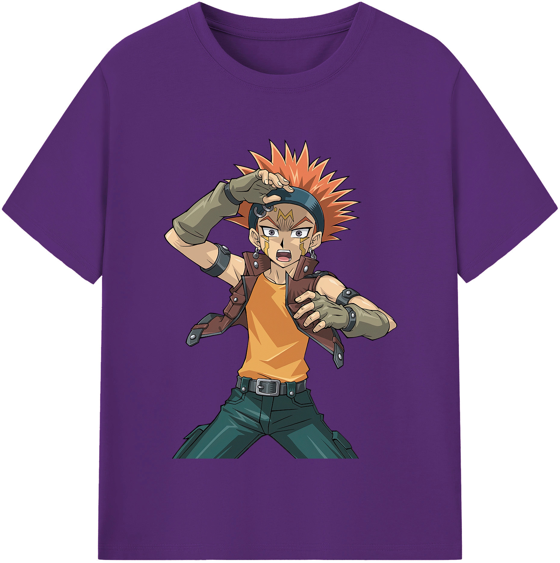 （画像用） 遊☆戯☆王 Yu-Gi-Oh! 綿100％半袖Tシャツ（フロントプリント）