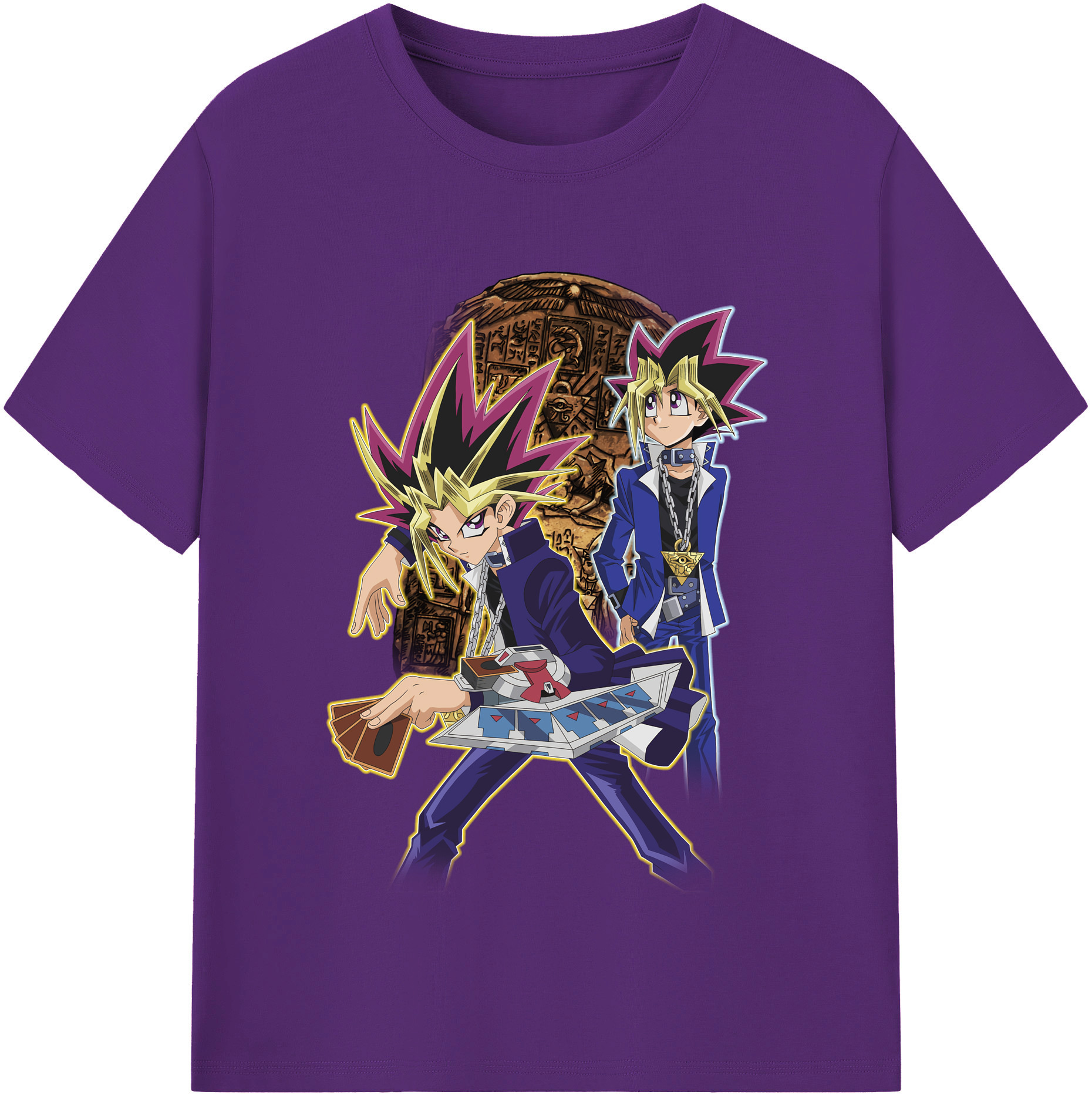 （画像用） 遊☆戯☆王 Yu-Gi-Oh! 綿100％半袖Tシャツ（フロントプリント）