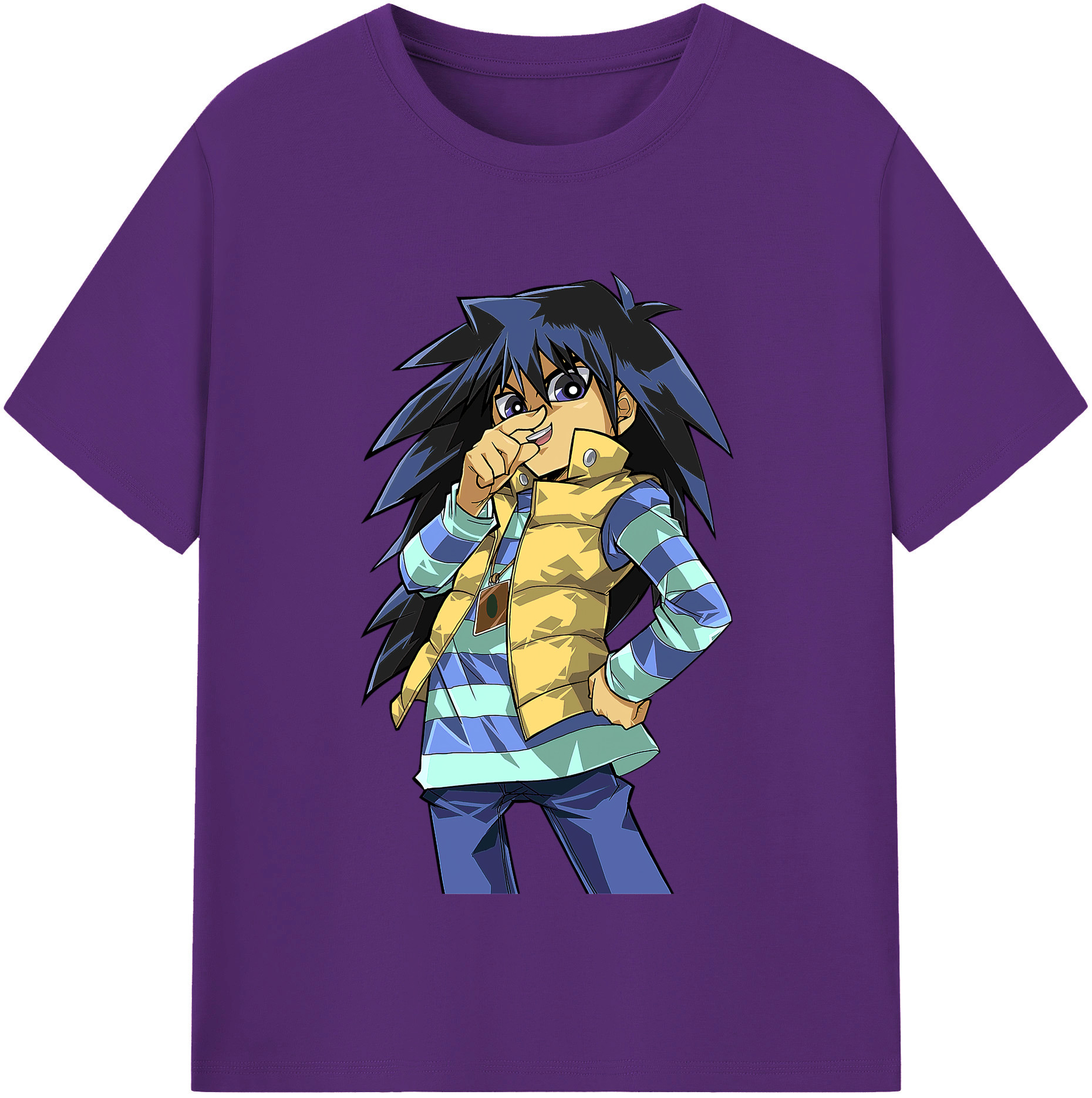 （画像用） 遊☆戯☆王 Yu-Gi-Oh! 綿100％半袖Tシャツ（フロントプリント）