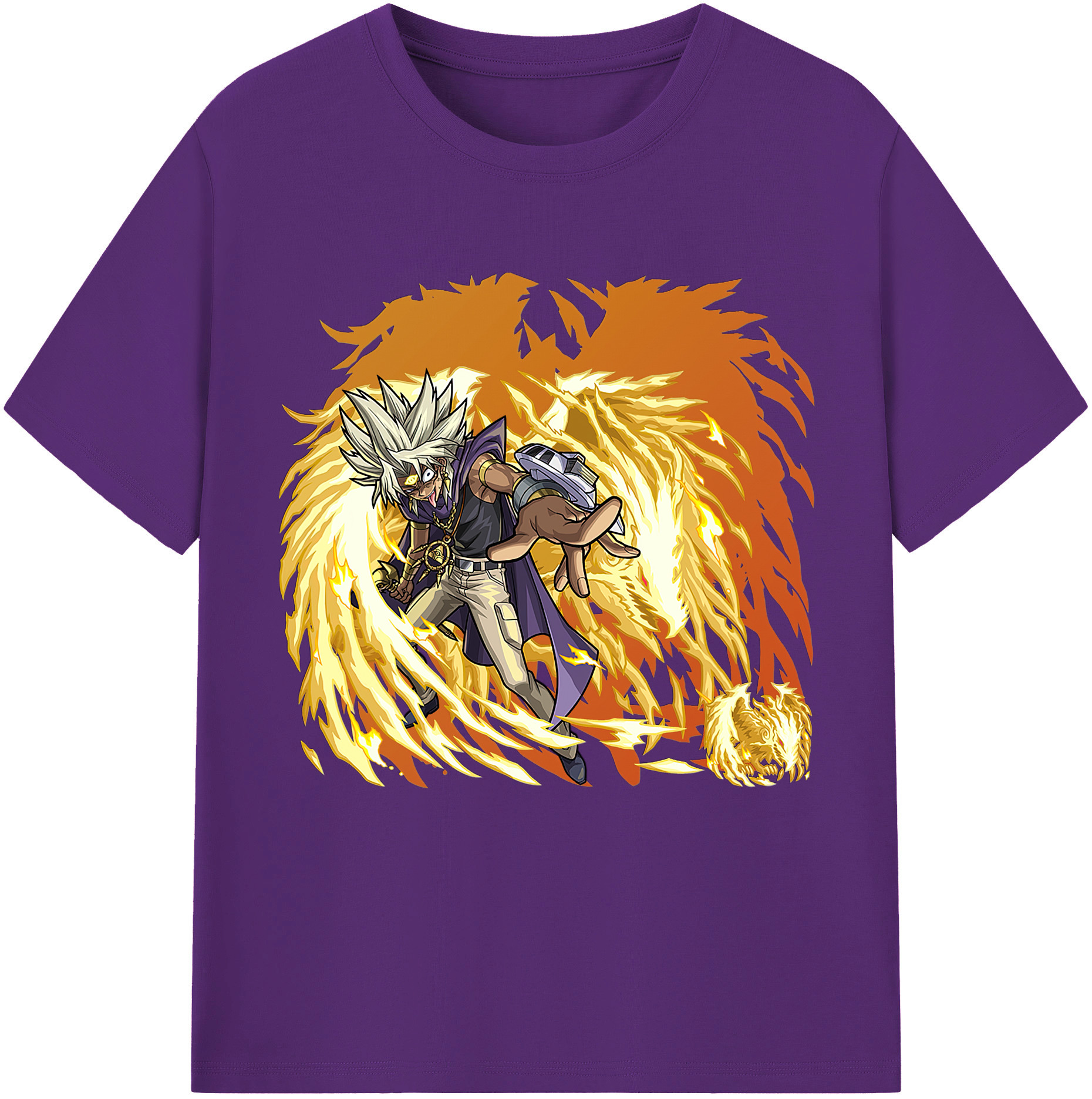 （画像用） 遊☆戯☆王 Yu-Gi-Oh! 綿100％半袖Tシャツ（フロントプリント）