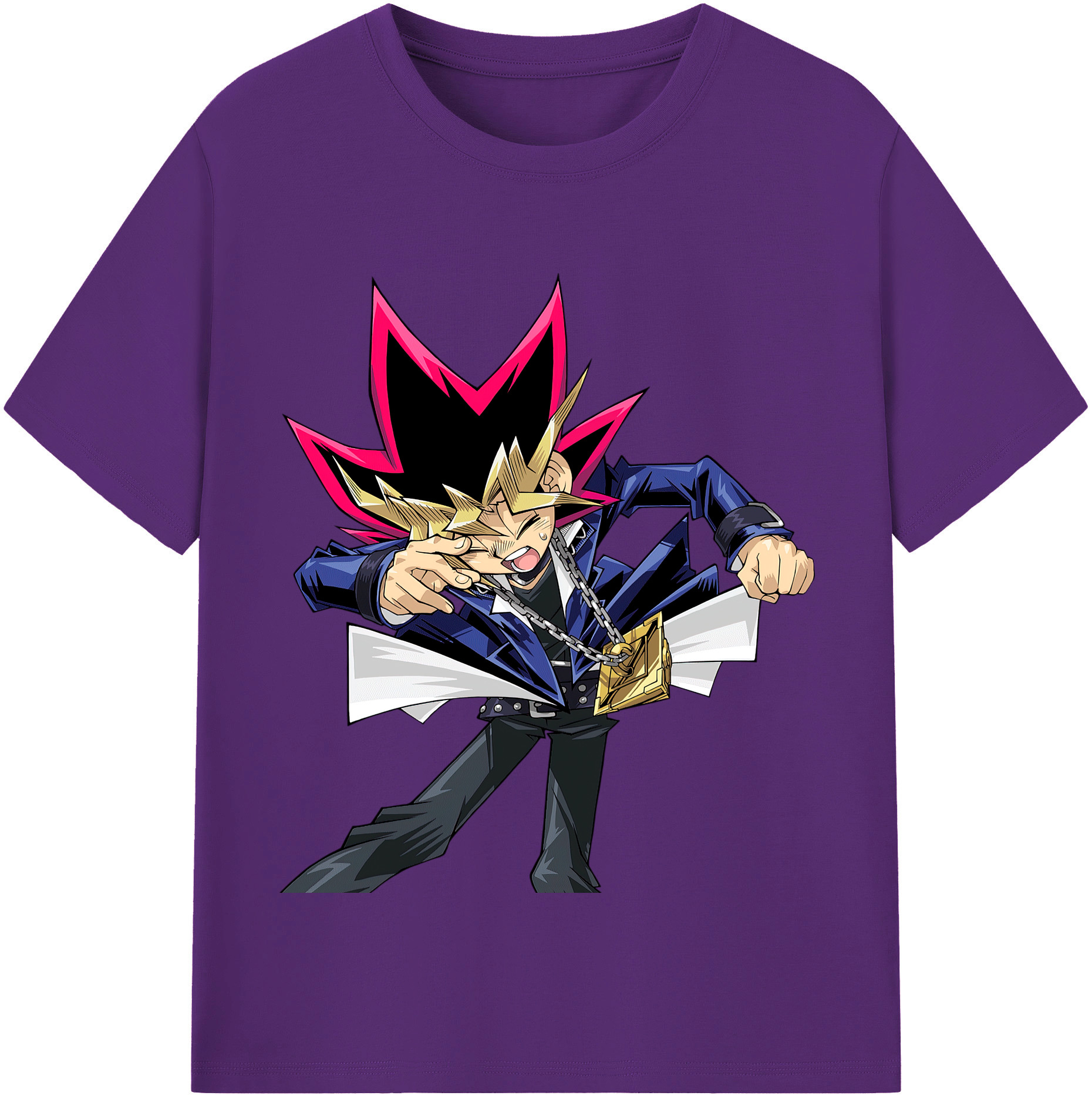 （画像用） 遊☆戯☆王 Yu-Gi-Oh! 綿100％半袖Tシャツ（フロントプリント）