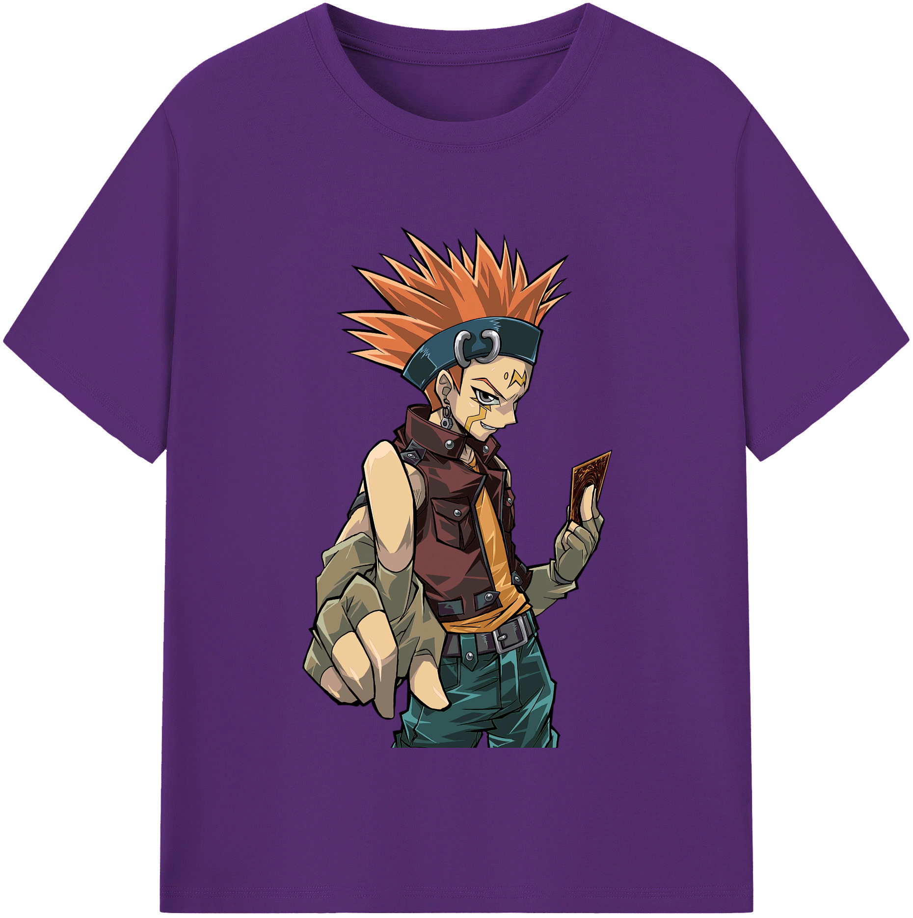 （画像用） 遊☆戯☆王 Yu-Gi-Oh! 綿100％半袖Tシャツ（フロントプリント）