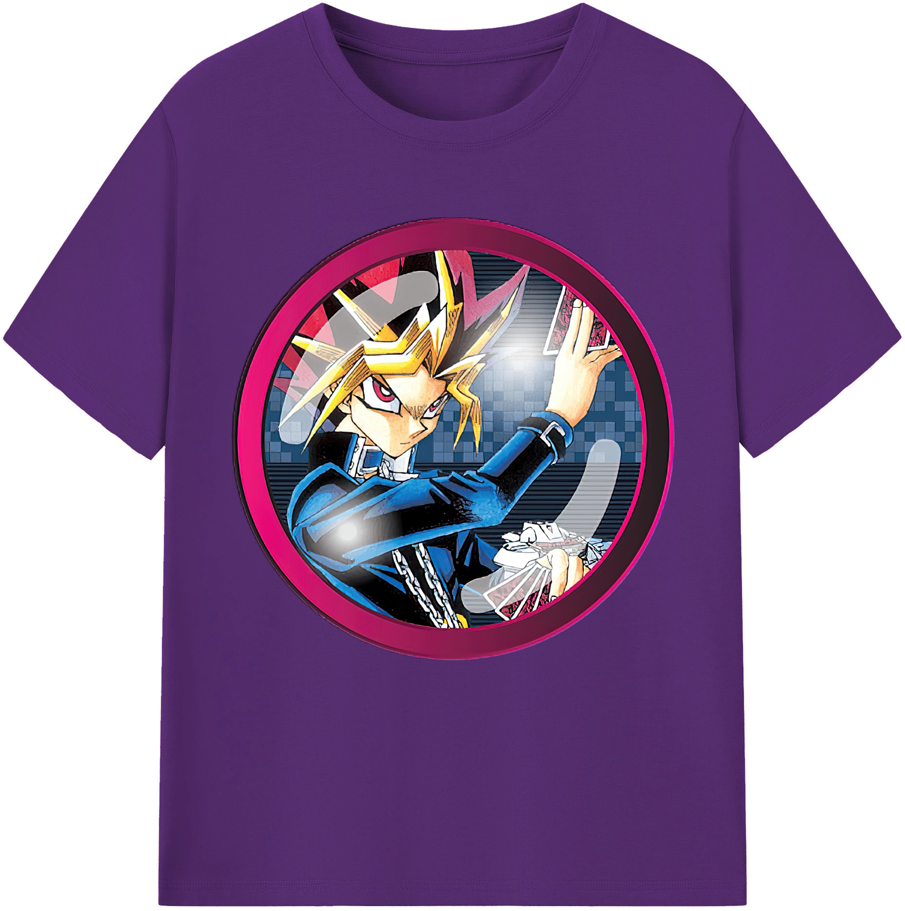 （画像用） 遊☆戯☆王 Yu-Gi-Oh! 綿100％半袖Tシャツ（フロントプリント）