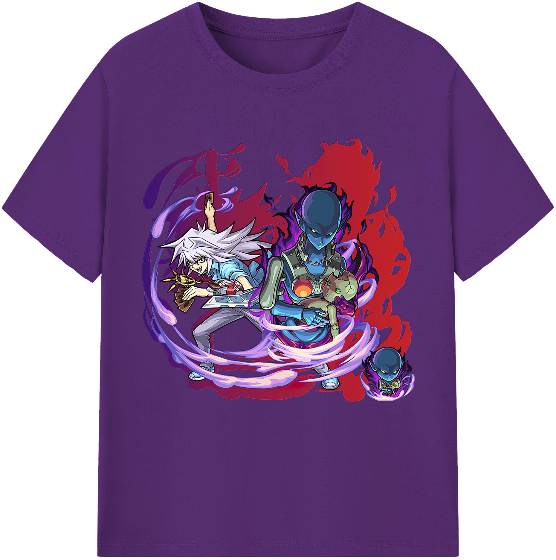 （画像用） 遊☆戯☆王 Yu-Gi-Oh! 綿100％半袖Tシャツ（フロントプリント）