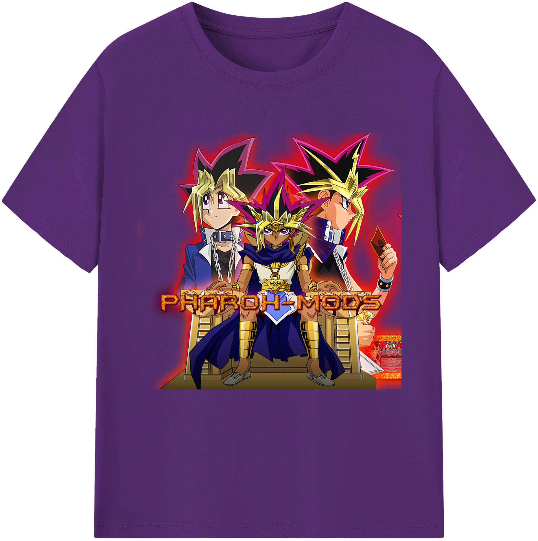 （画像用） 遊☆戯☆王 Yu-Gi-Oh! 綿100％半袖Tシャツ（フロントプリント）