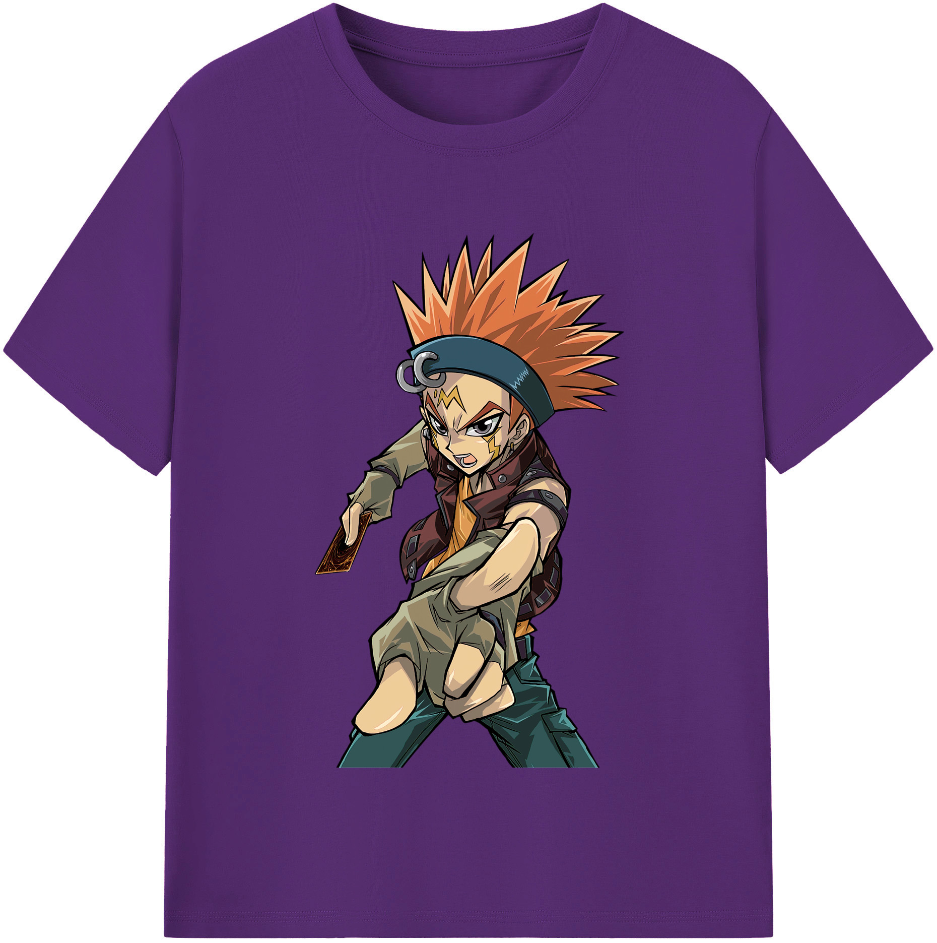 （画像用） 遊☆戯☆王 Yu-Gi-Oh! 綿100％半袖Tシャツ（フロントプリント）