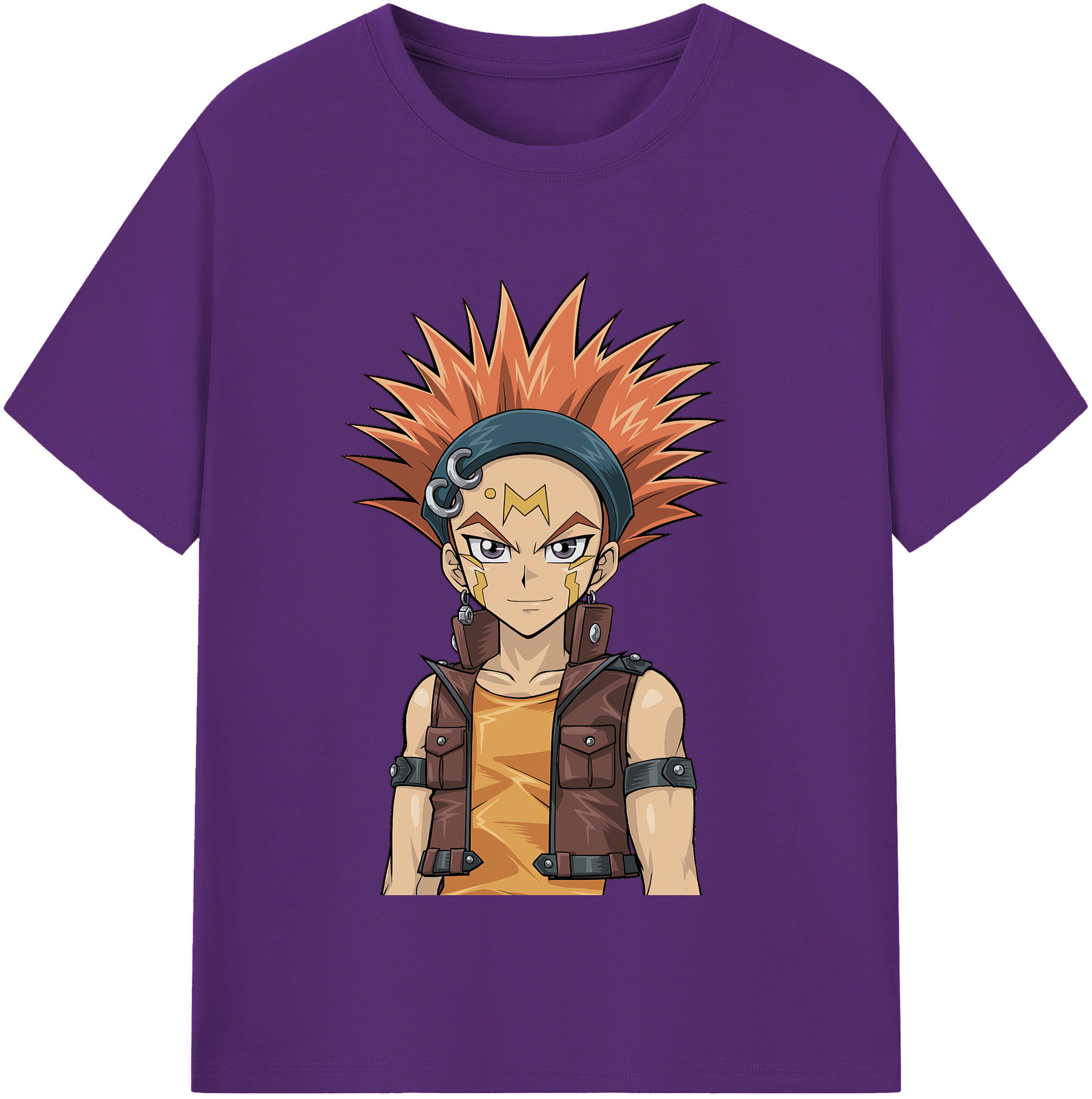 （画像用） 遊☆戯☆王 Yu-Gi-Oh! 綿100％半袖Tシャツ（フロントプリント）