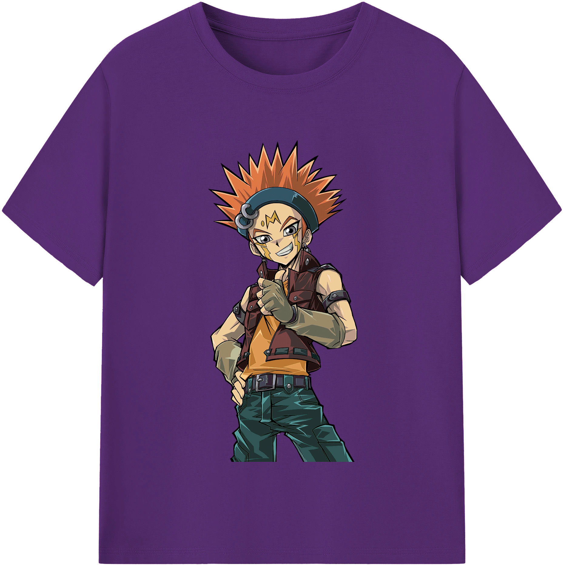 （画像用） 遊☆戯☆王 Yu-Gi-Oh! 綿100％半袖Tシャツ（フロントプリント）