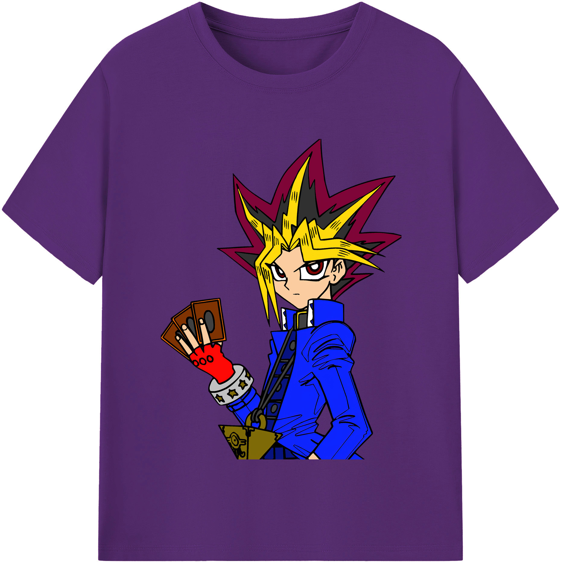 （画像用） 遊☆戯☆王 Yu-Gi-Oh! 綿100％半袖Tシャツ（フロントプリント）