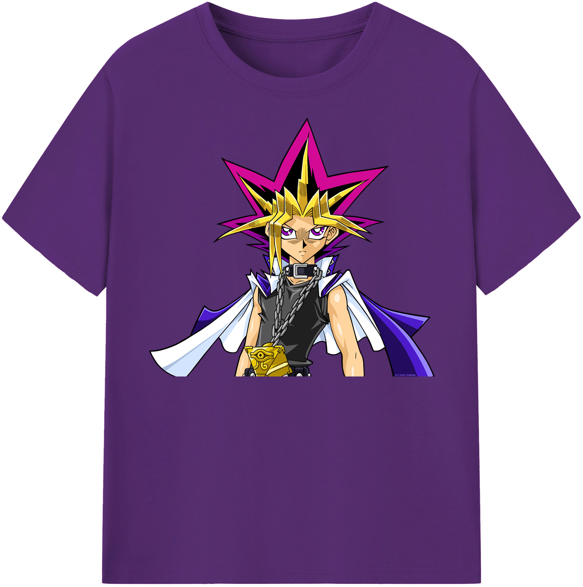 （画像用） 遊☆戯☆王 Yu-Gi-Oh! 綿100％半袖Tシャツ（フロントプリント）