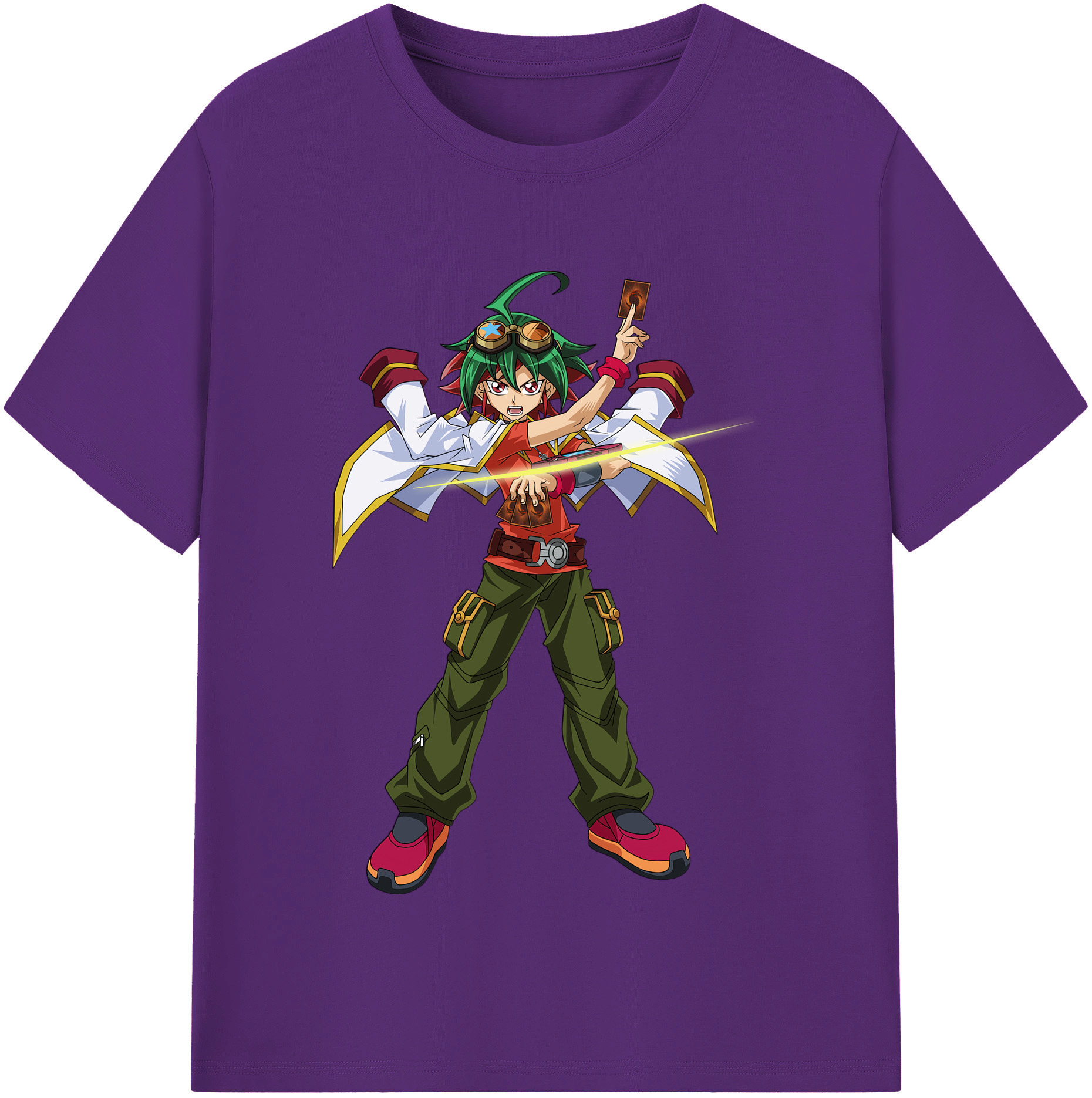 （画像用） 遊☆戯☆王 Yu-Gi-Oh! 綿100％半袖Tシャツ（フロントプリント）