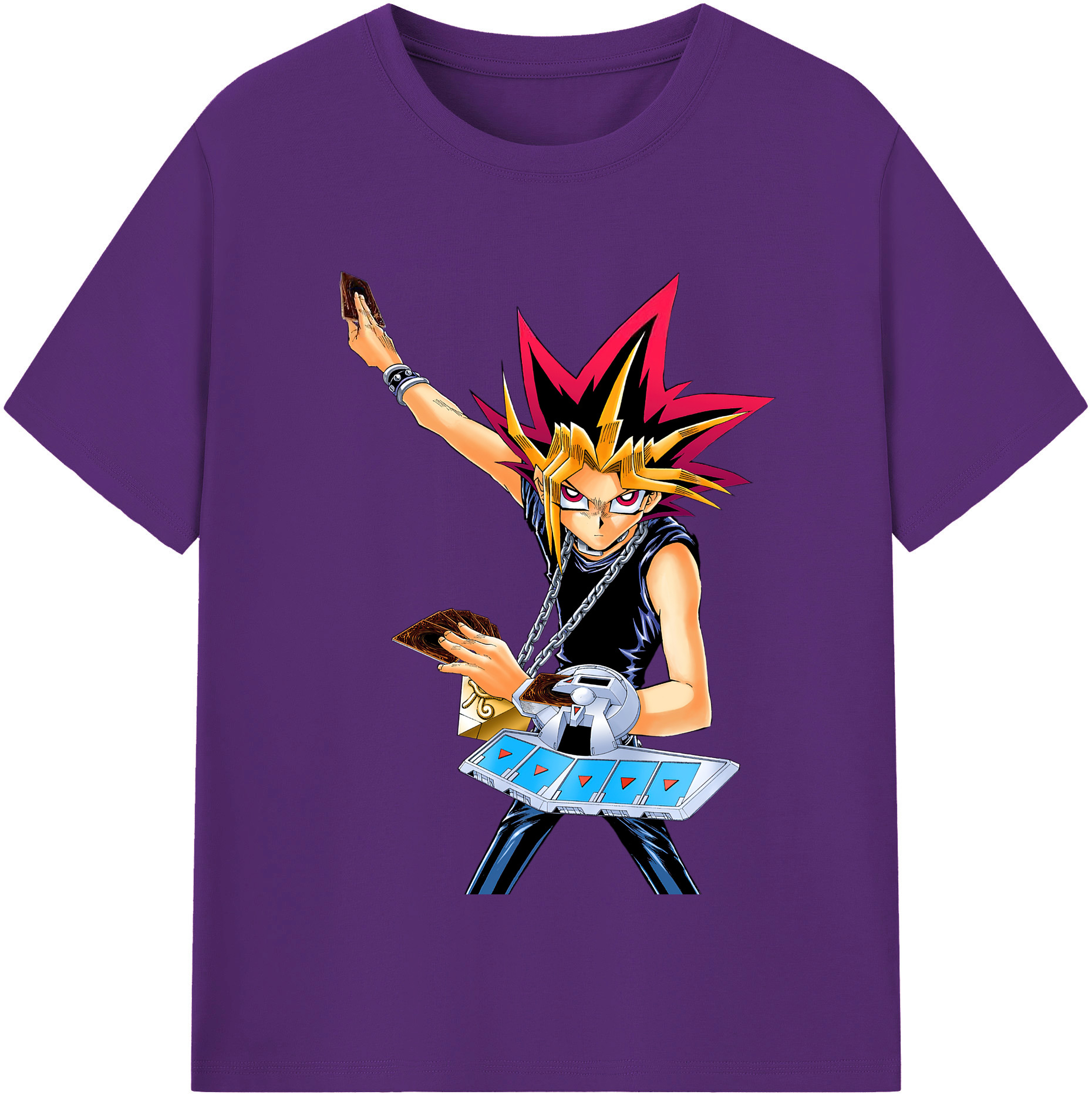 （画像用） 遊☆戯☆王 Yu-Gi-Oh! 綿100％半袖Tシャツ（フロントプリント）