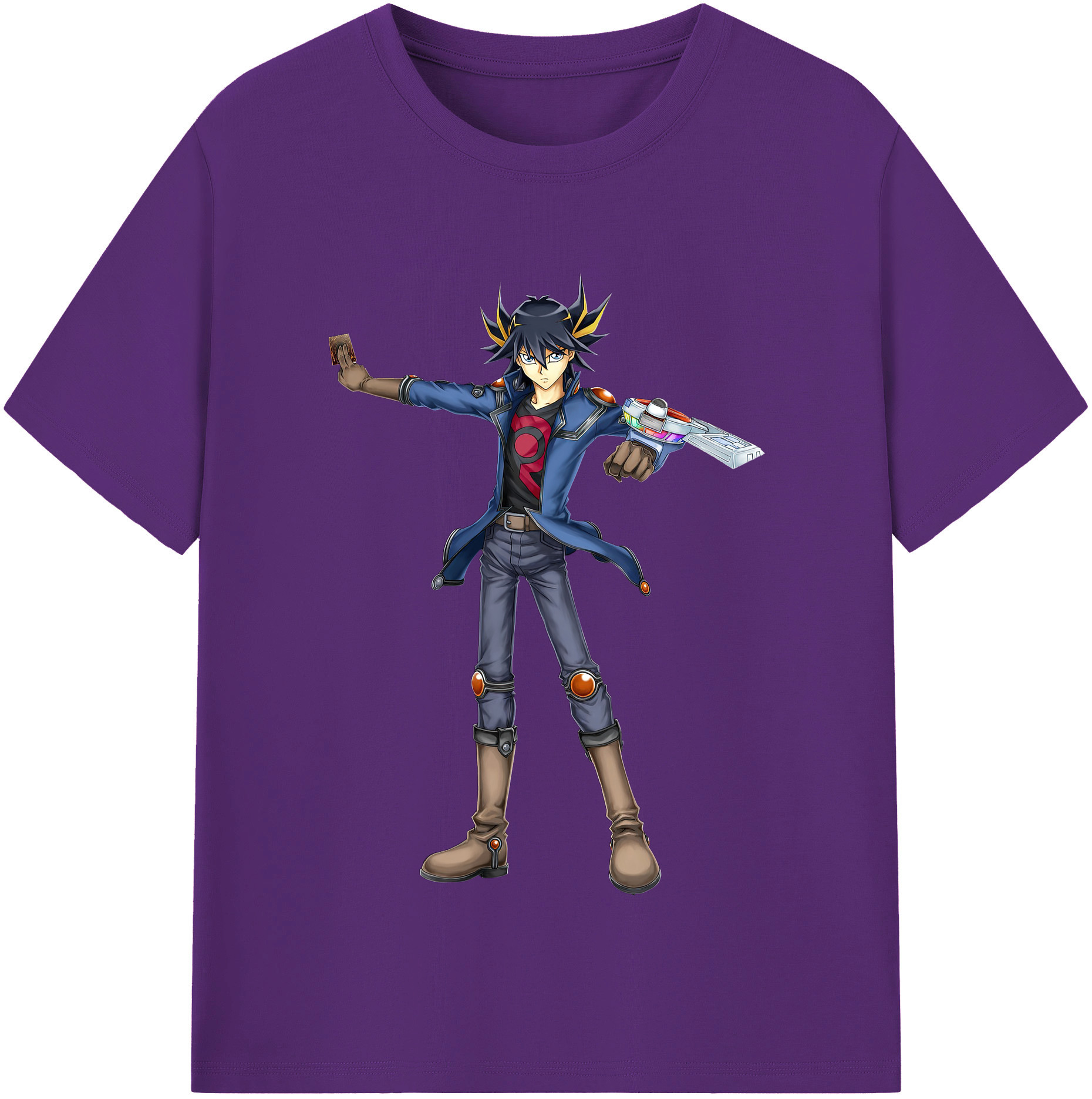 （画像用） 遊☆戯☆王 Yu-Gi-Oh! 綿100％半袖Tシャツ（フロントプリント）