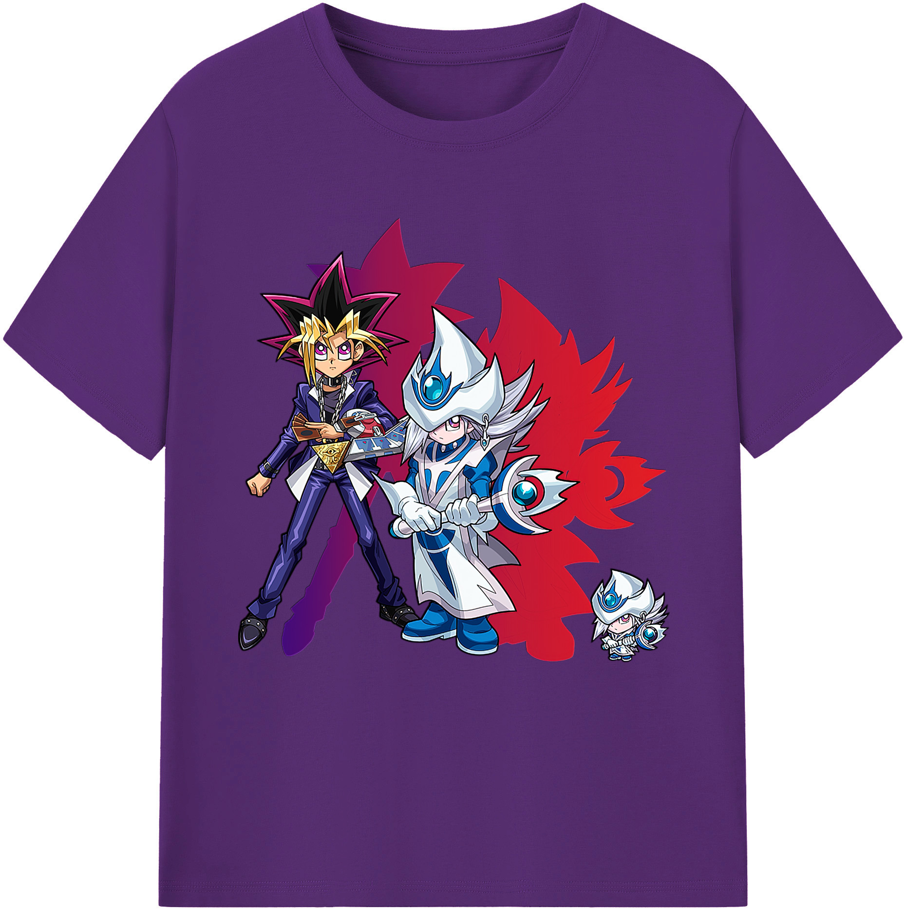 （画像用） 遊☆戯☆王 Yu-Gi-Oh! 綿100％半袖Tシャツ（フロントプリント）