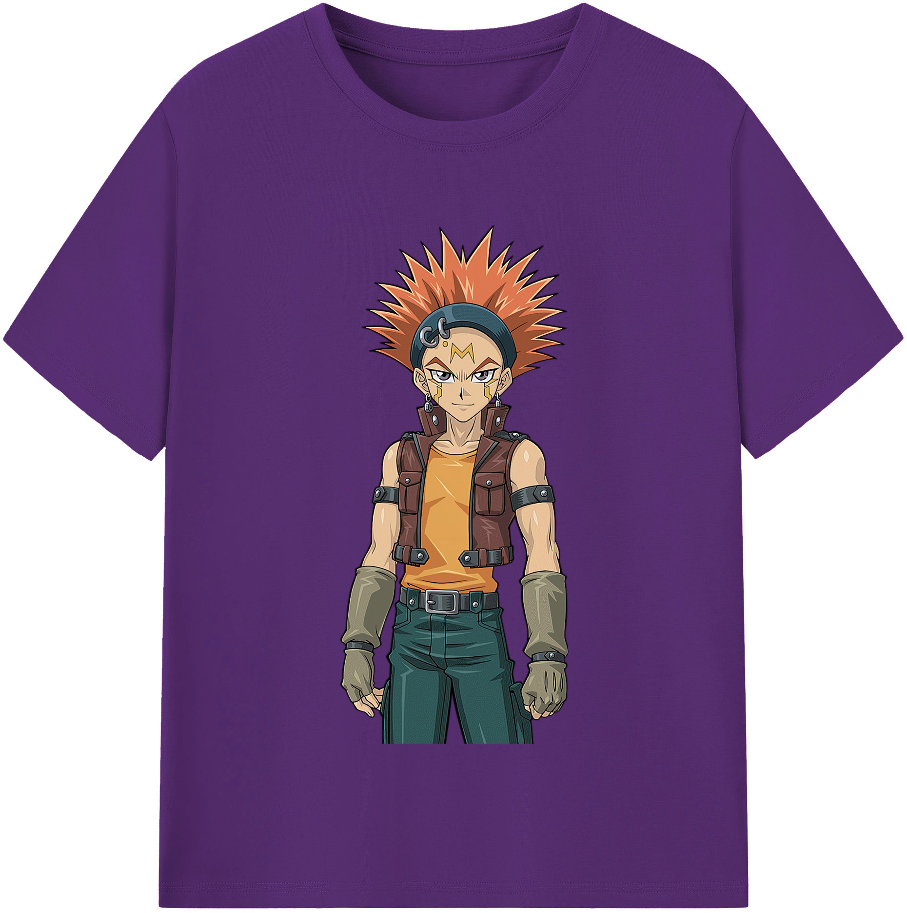 （画像用） 遊☆戯☆王 Yu-Gi-Oh! 綿100％半袖Tシャツ（フロントプリント）
