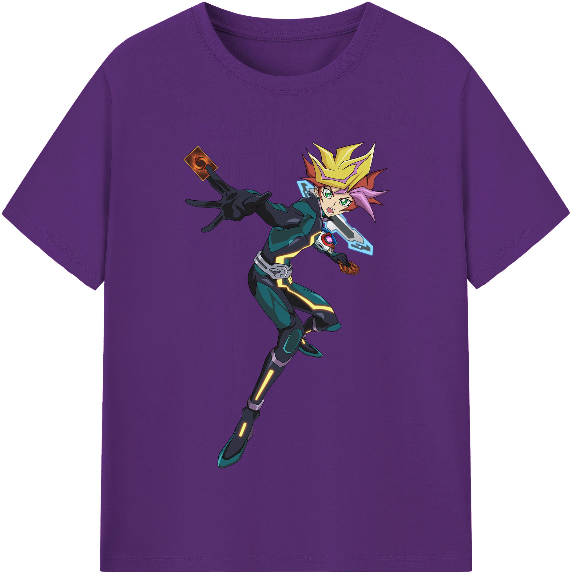 （画像用） 遊☆戯☆王 Yu-Gi-Oh! 綿100％半袖Tシャツ（フロントプリント）
