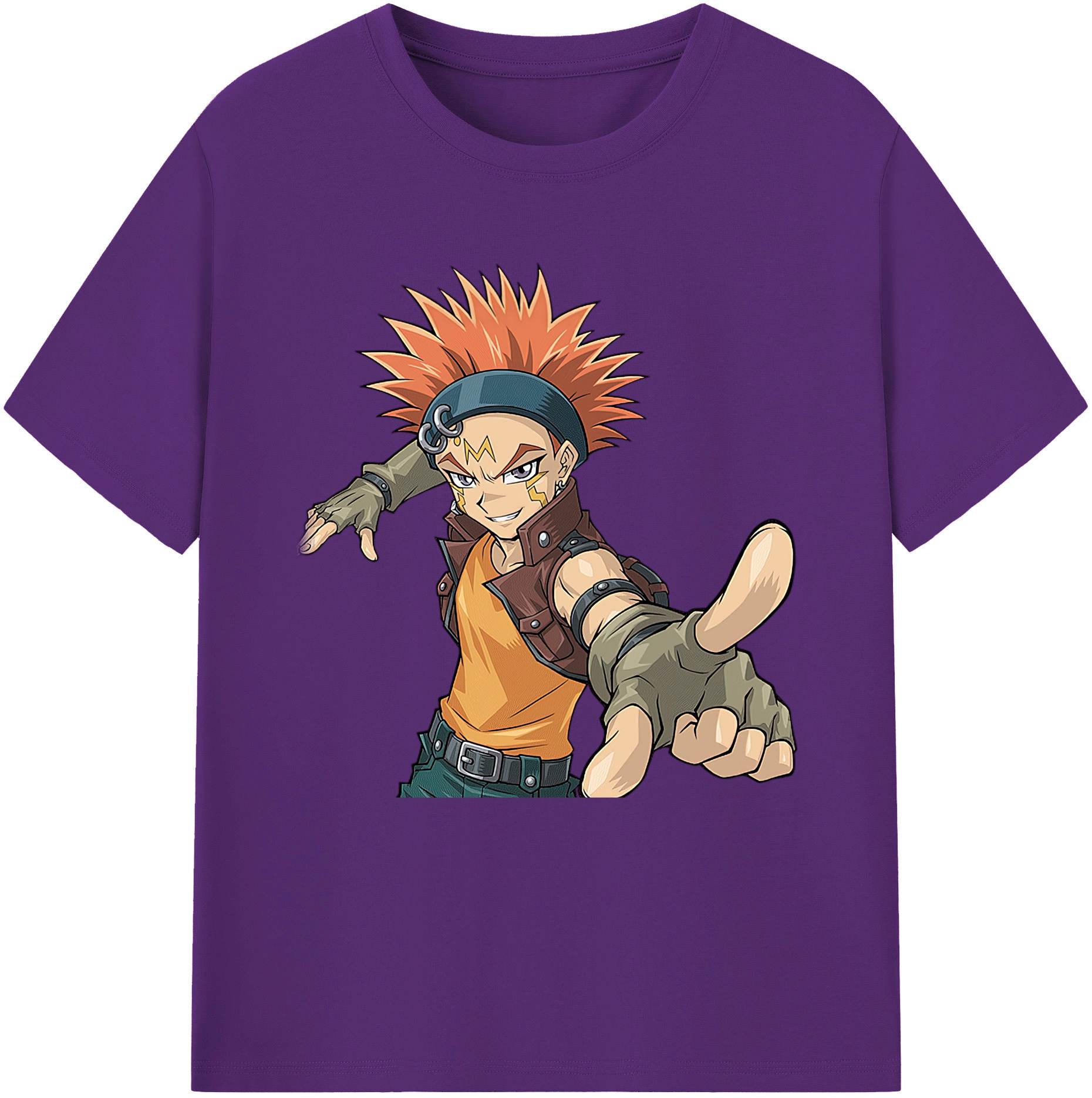 （画像用） 遊☆戯☆王 Yu-Gi-Oh! 綿100％半袖Tシャツ（フロントプリント）