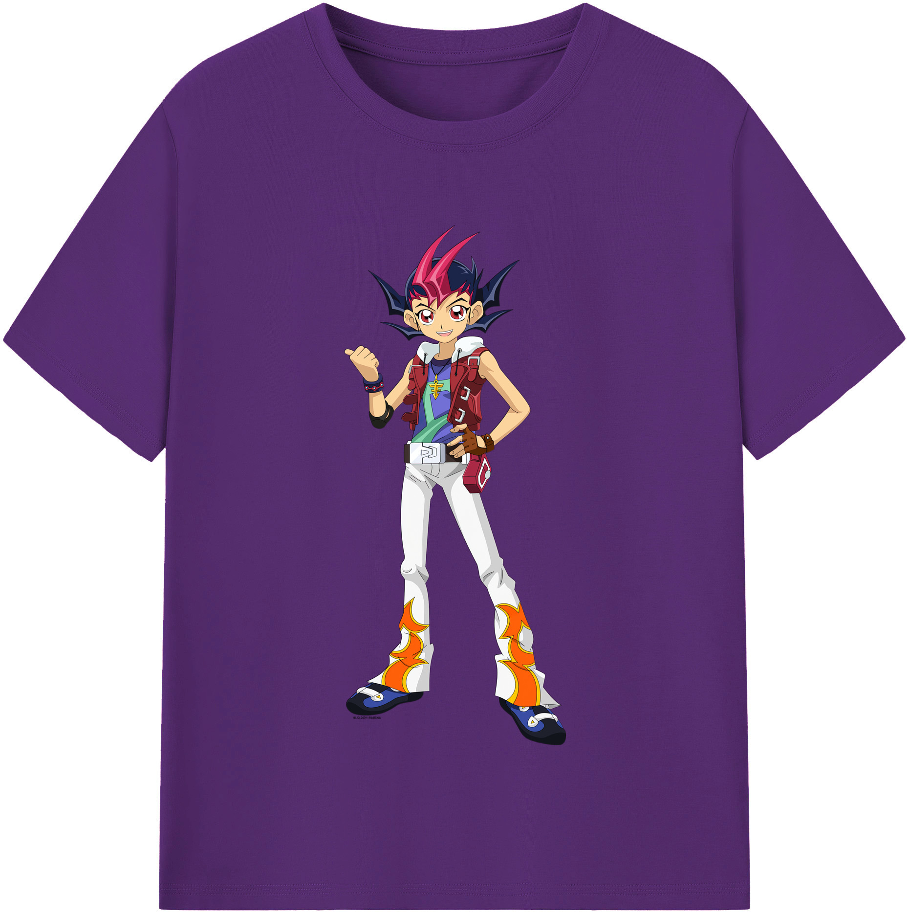 （画像用） 遊☆戯☆王 Yu-Gi-Oh! 綿100％半袖Tシャツ（フロントプリント）