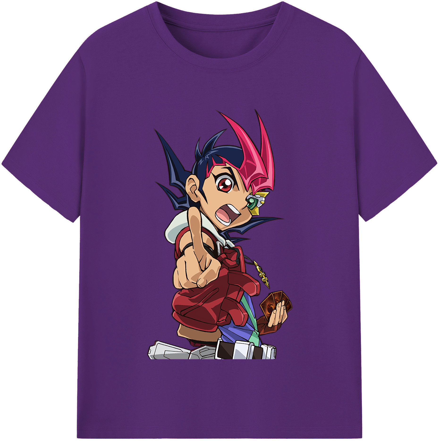 （画像用） 遊☆戯☆王 Yu-Gi-Oh! 綿100％半袖Tシャツ（フロントプリント）
