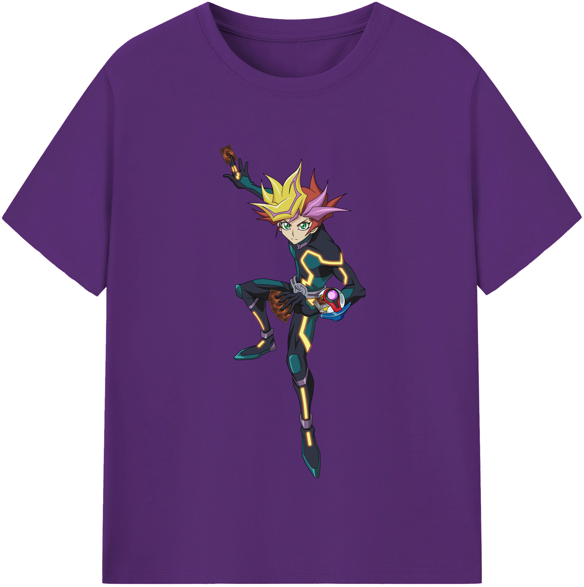 （画像用） 遊☆戯☆王 Yu-Gi-Oh! 綿100％半袖Tシャツ（フロントプリント）