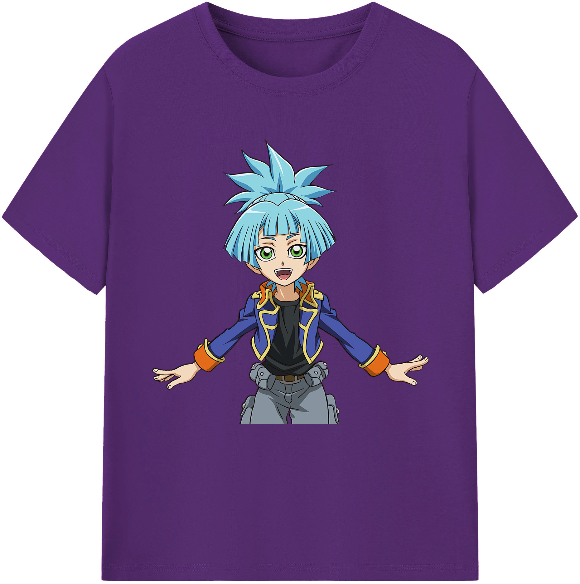 （画像用） 遊☆戯☆王 Yu-Gi-Oh! 綿100％半袖Tシャツ（フロントプリント）