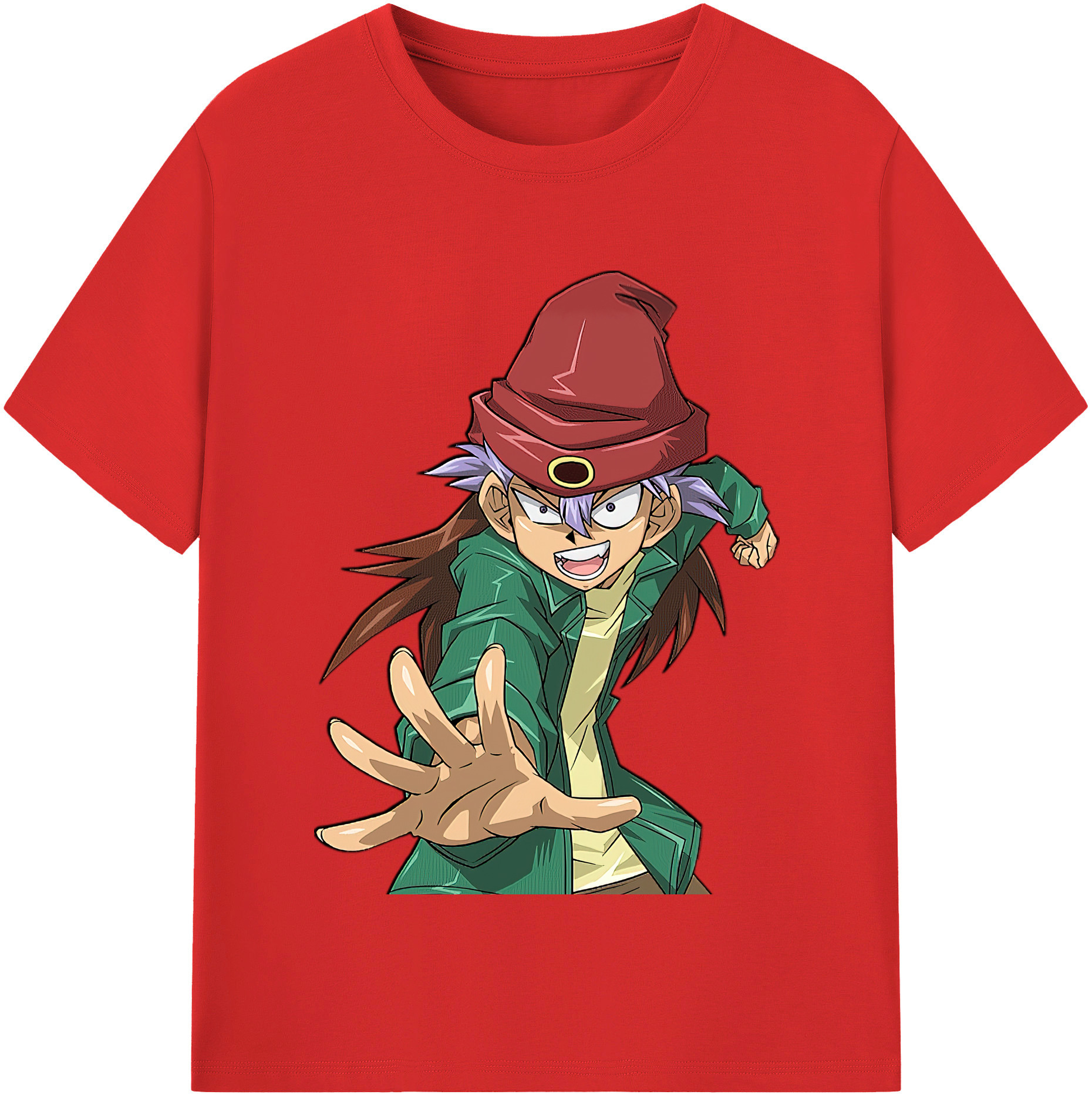 （画像用） 遊☆戯☆王 Yu-Gi-Oh! 綿100％半袖Tシャツ（フロントプリント）
