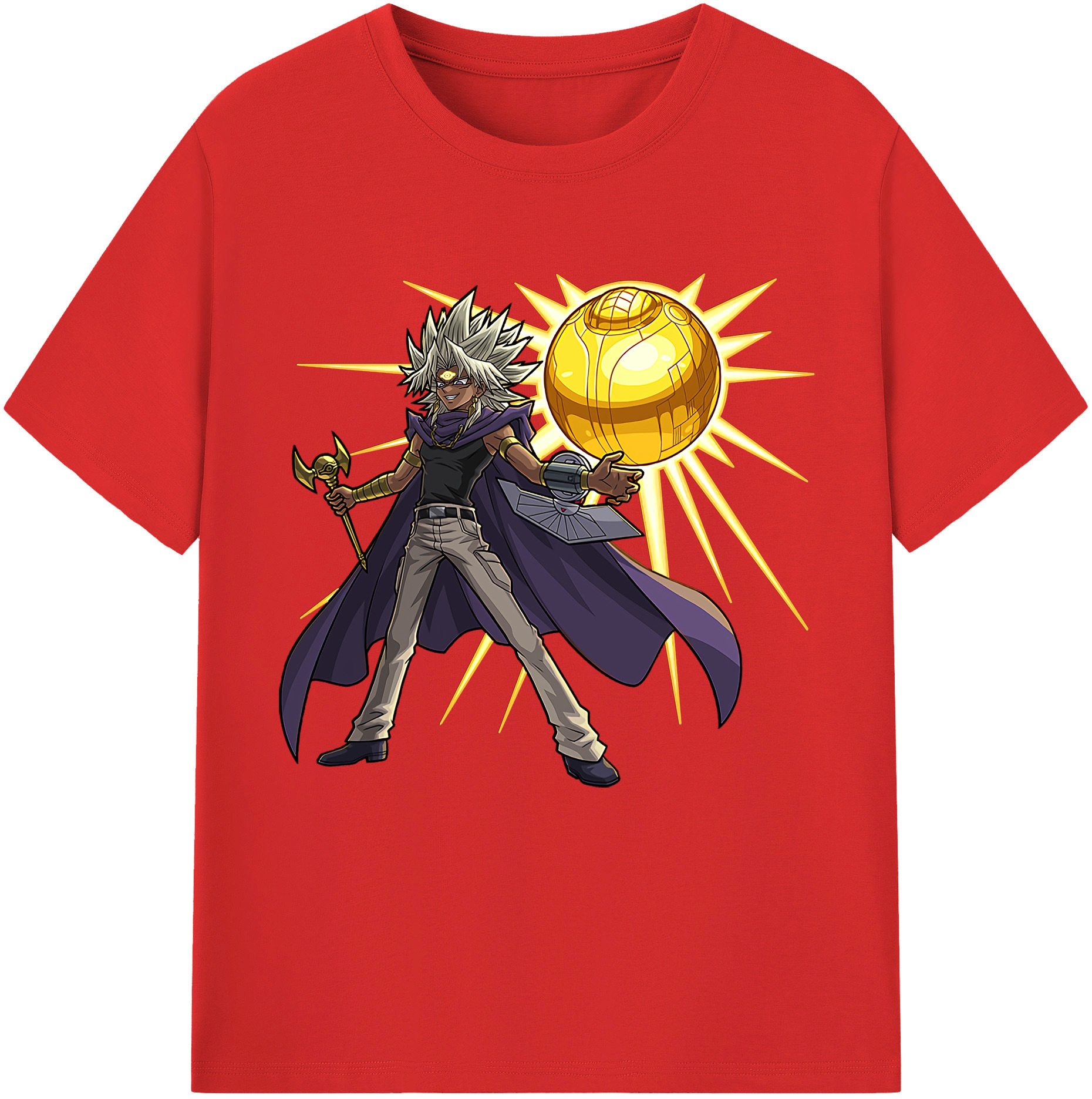 （画像用） 遊☆戯☆王 Yu-Gi-Oh! 綿100％半袖Tシャツ（フロントプリント）