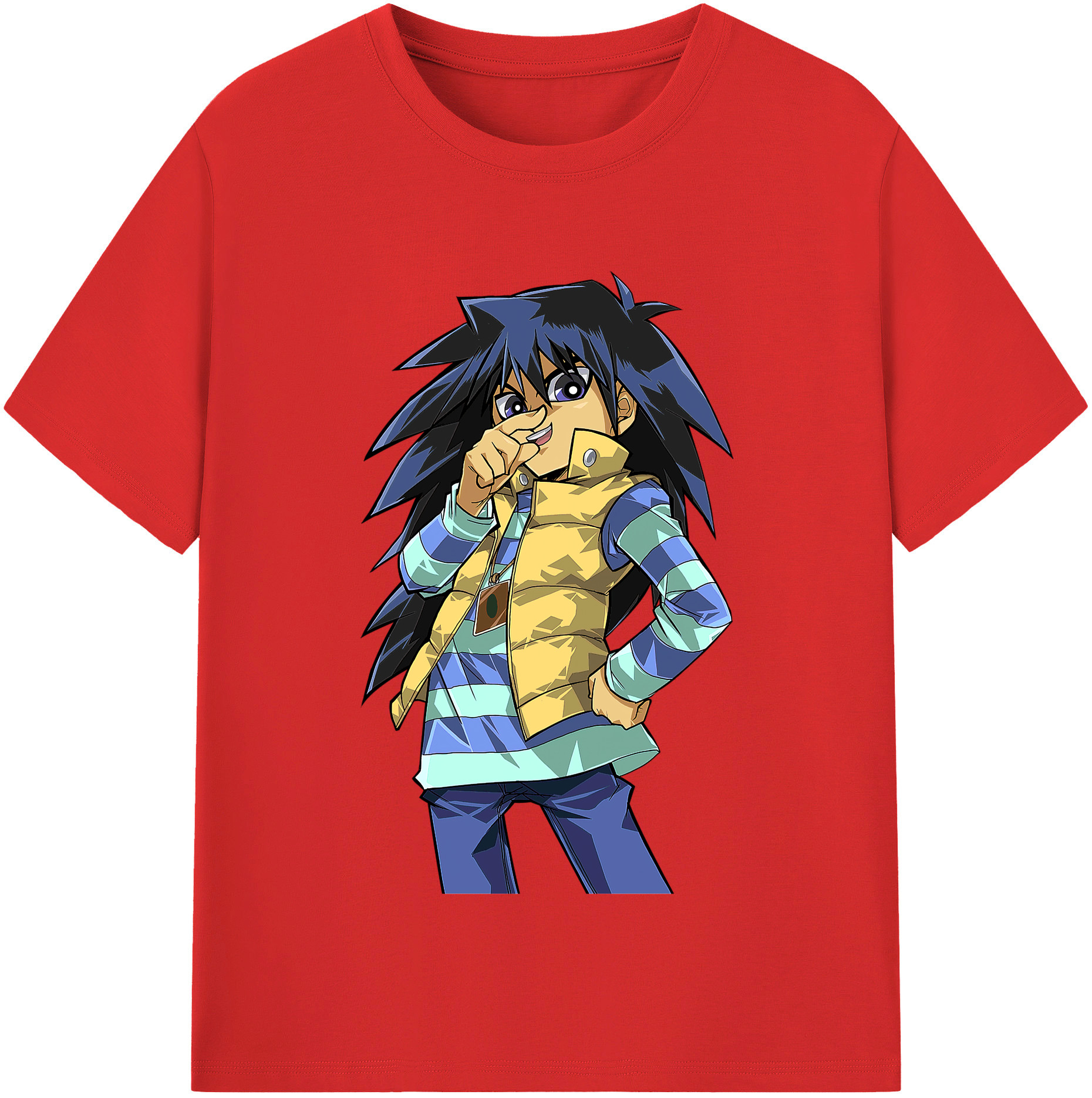 （画像用） 遊☆戯☆王 Yu-Gi-Oh! 綿100％半袖Tシャツ（フロントプリント）