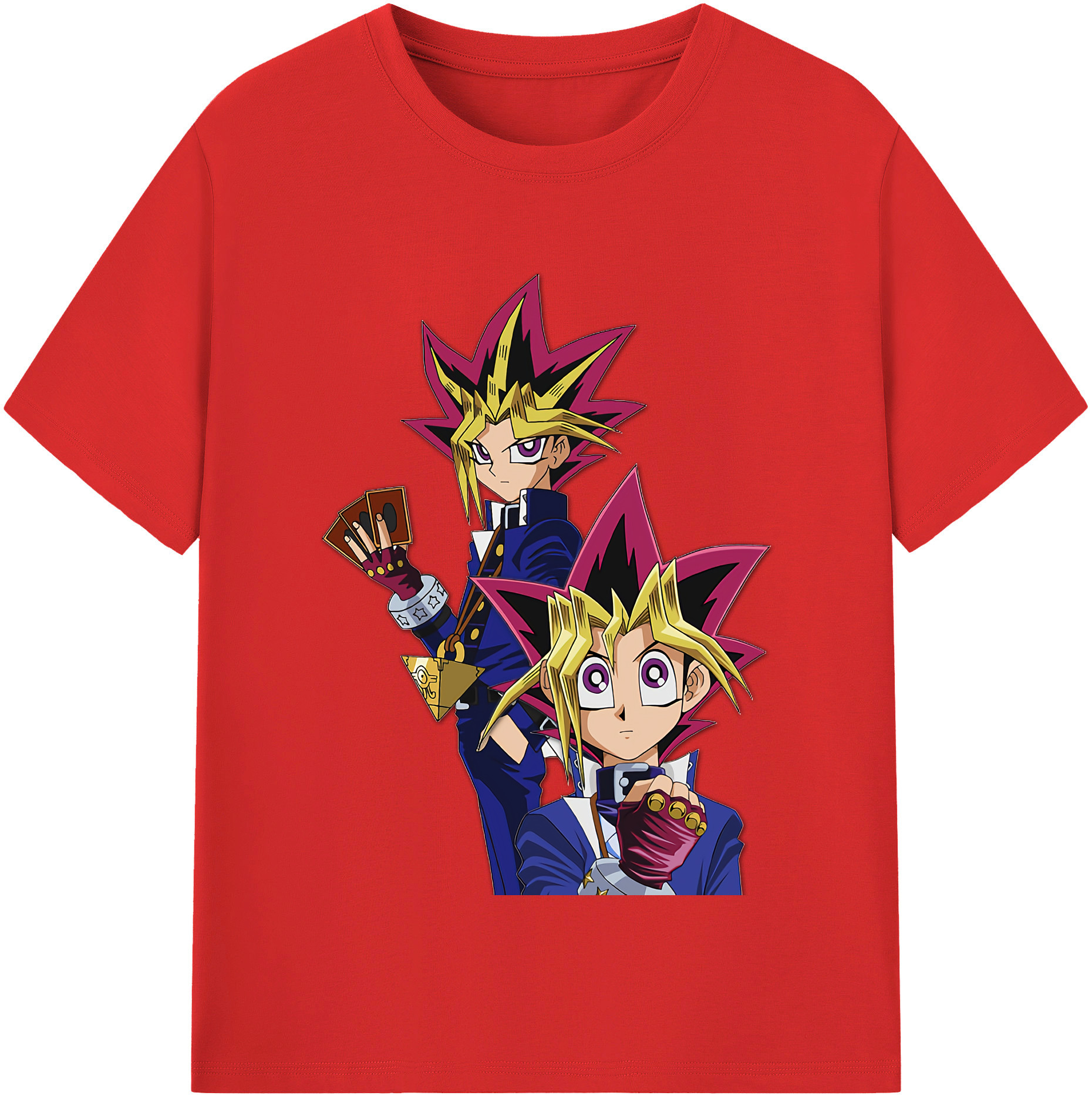 （画像用） 遊☆戯☆王 Yu-Gi-Oh! 綿100％半袖Tシャツ（フロントプリント）