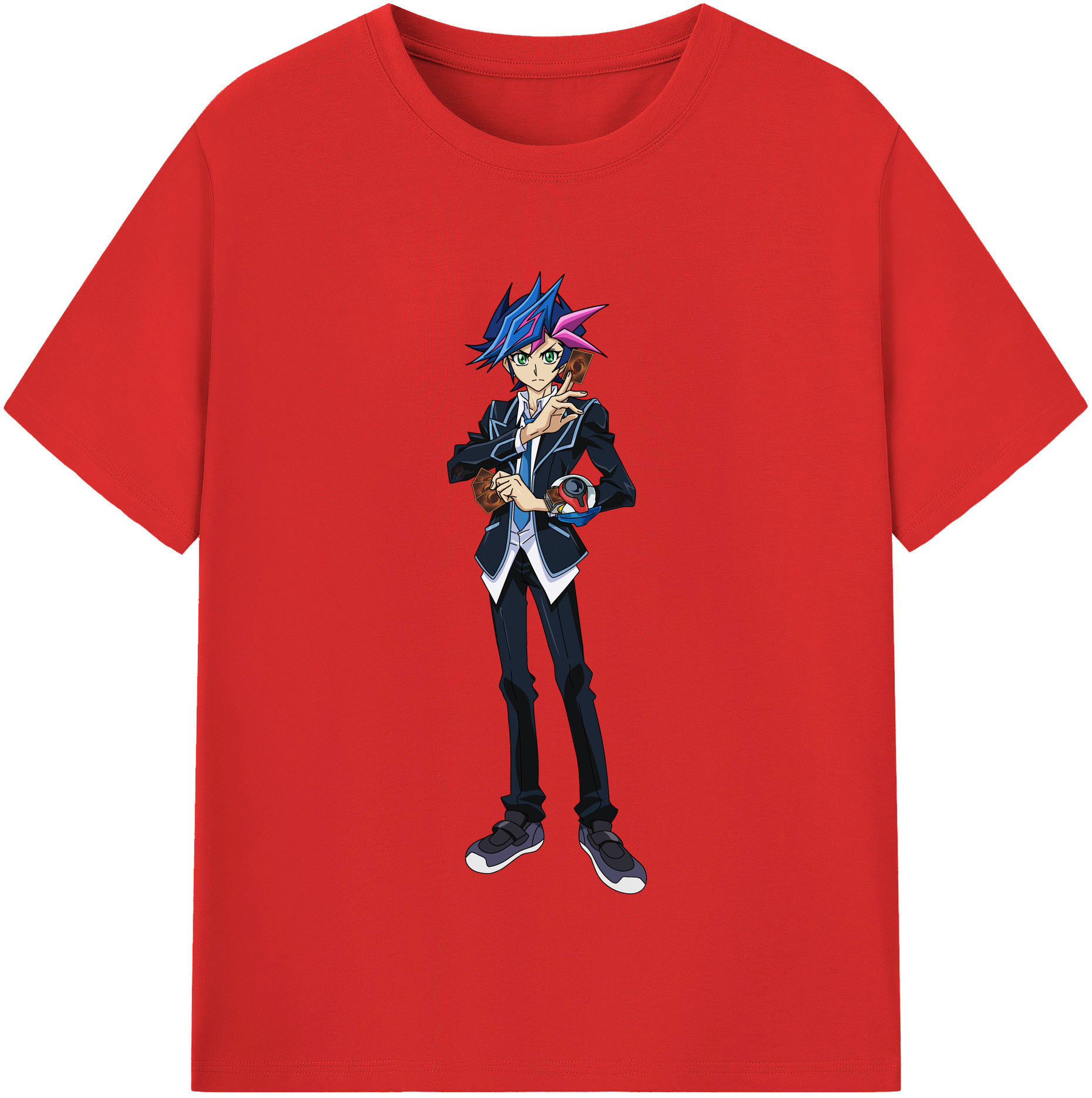 （画像用） 遊☆戯☆王 Yu-Gi-Oh! 綿100％半袖Tシャツ（フロントプリント）
