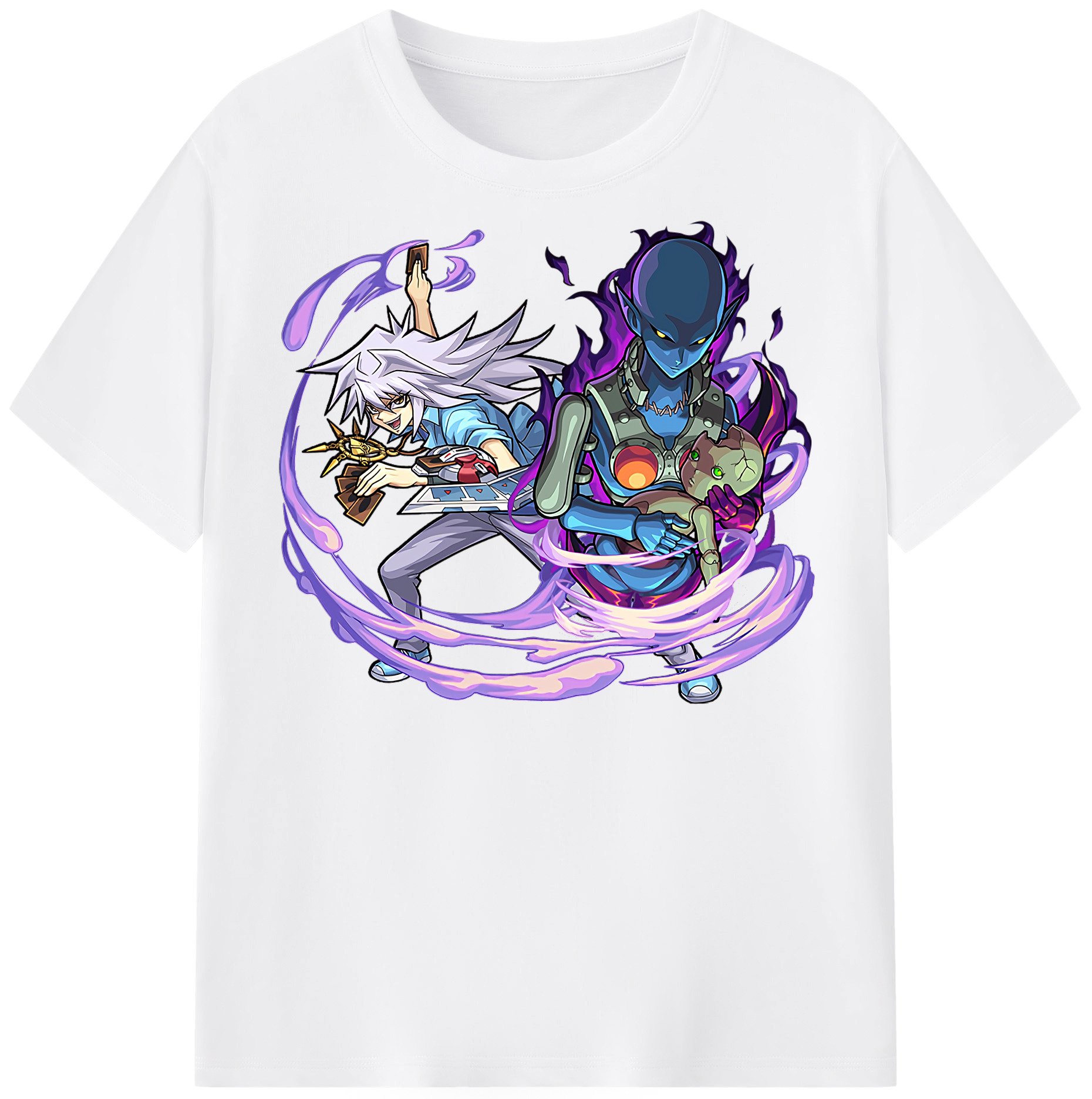 （画像用） 遊☆戯☆王 Yu-Gi-Oh! 綿100％半袖Tシャツ（フロントプリント）