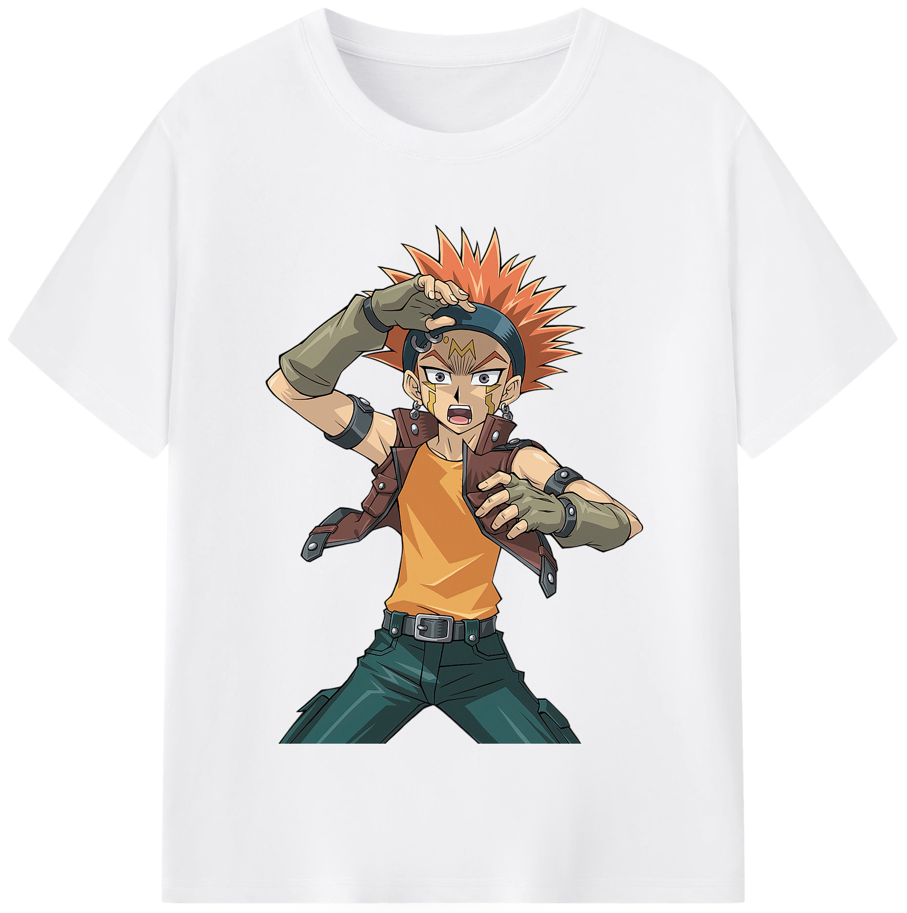 （画像用） 遊☆戯☆王 Yu-Gi-Oh! 綿100％半袖Tシャツ（フロントプリント）