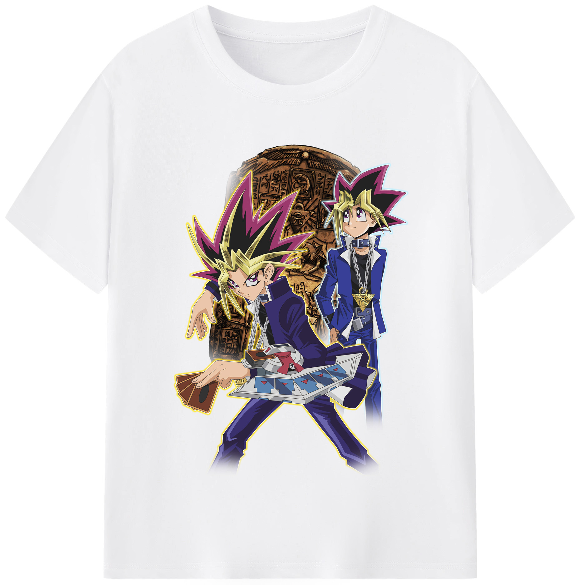（画像用） 遊☆戯☆王 Yu-Gi-Oh! 綿100％半袖Tシャツ（フロントプリント）