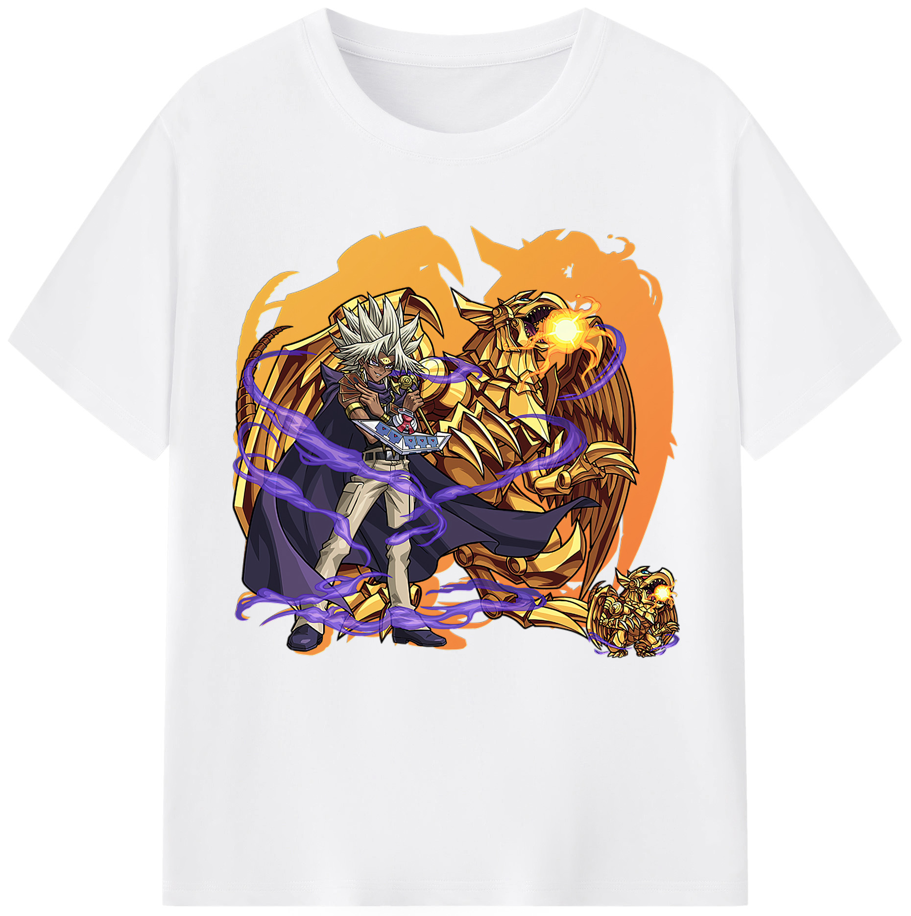 （画像用） 遊☆戯☆王 Yu-Gi-Oh! 綿100％半袖Tシャツ（フロントプリント）
