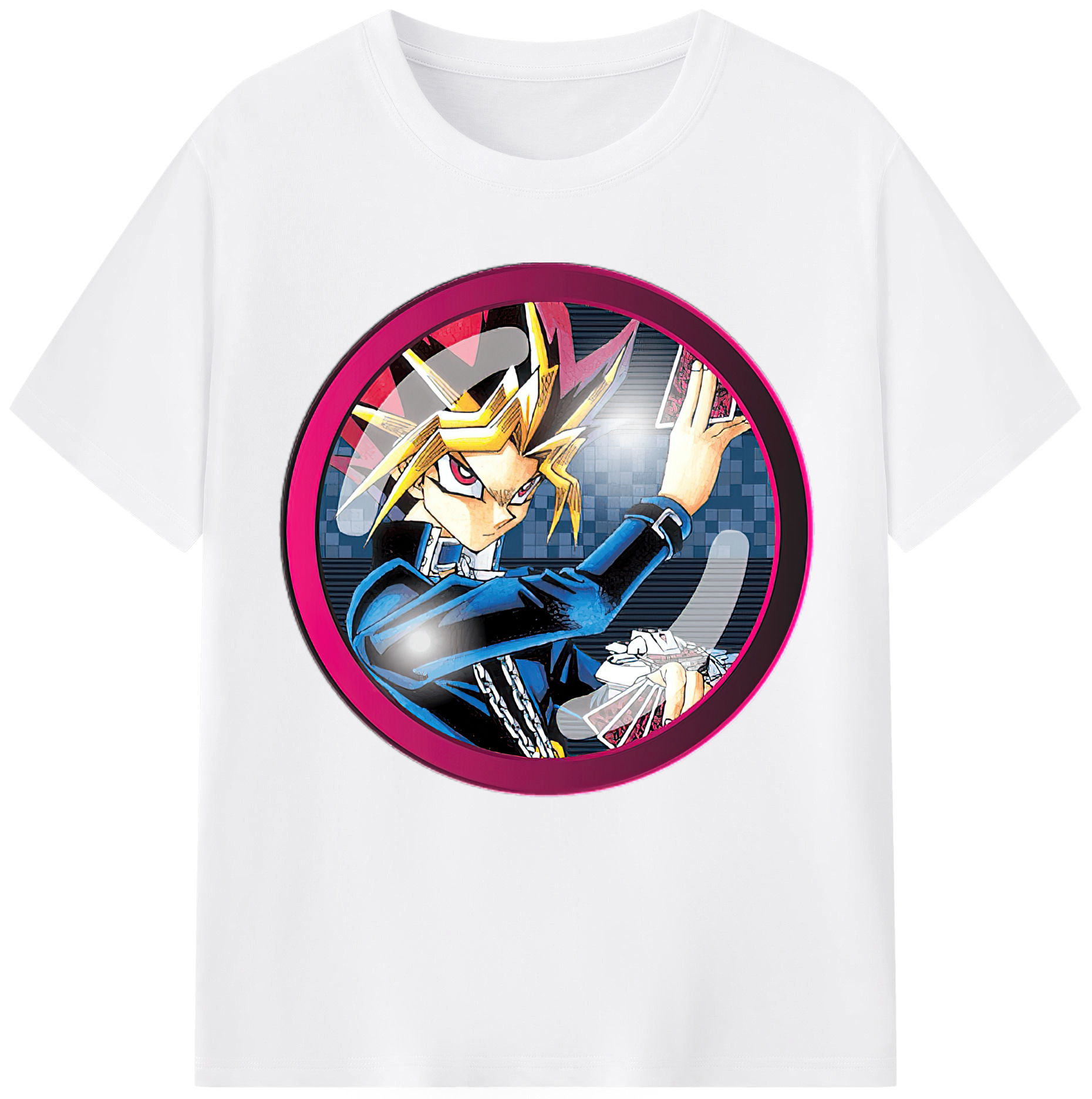 （画像用） 遊☆戯☆王 Yu-Gi-Oh! 綿100％半袖Tシャツ（フロントプリント）