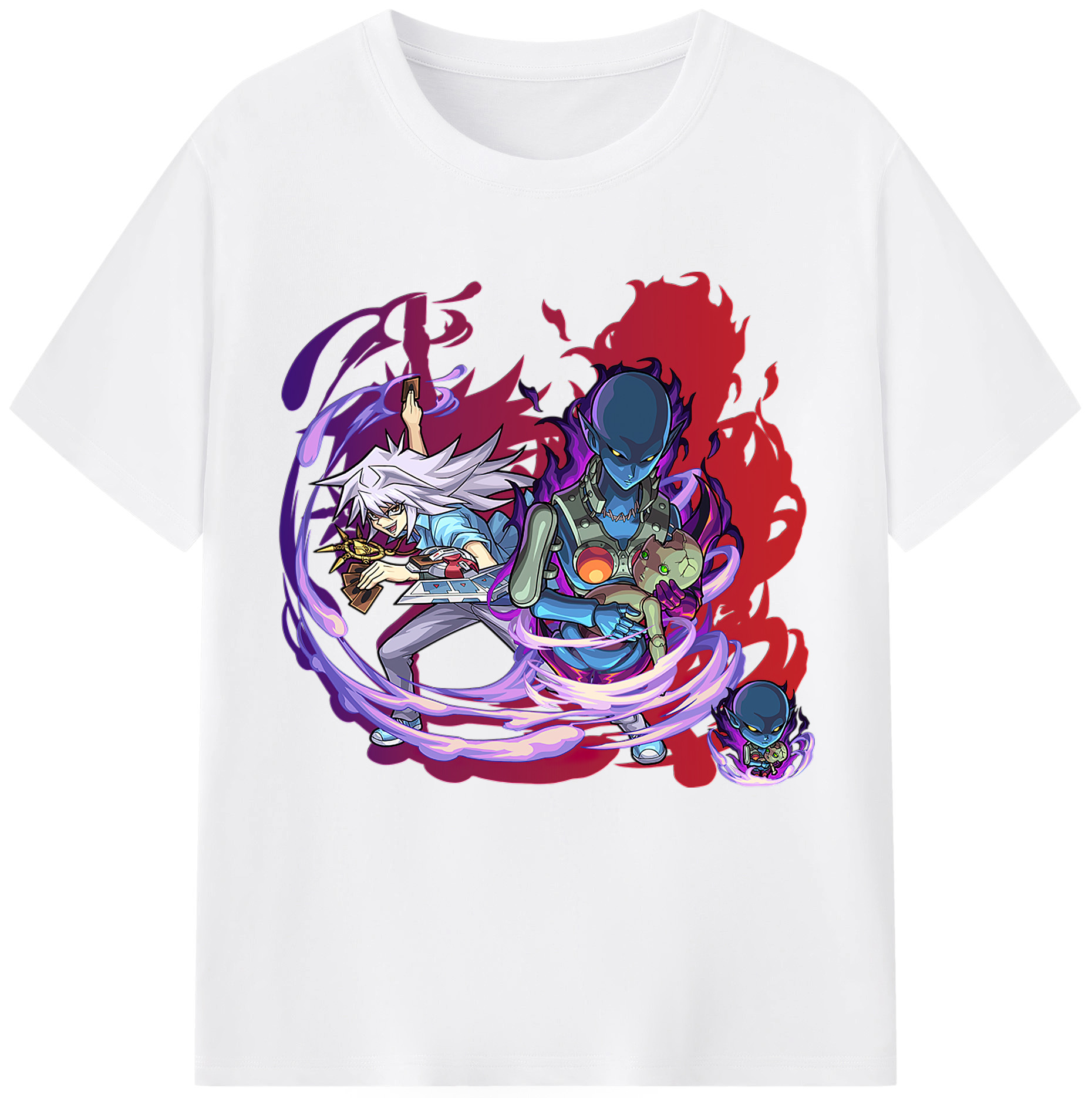 （画像用） 遊☆戯☆王 Yu-Gi-Oh! 綿100％半袖Tシャツ（フロントプリント）